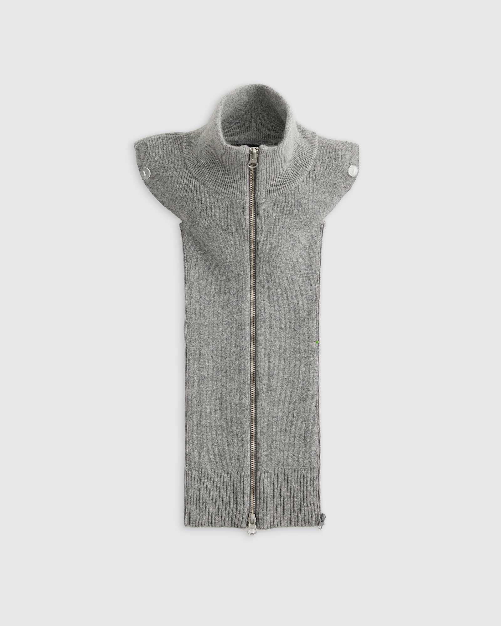 100% Mongolian Cashmere Ribbed Collar Blazer Insert