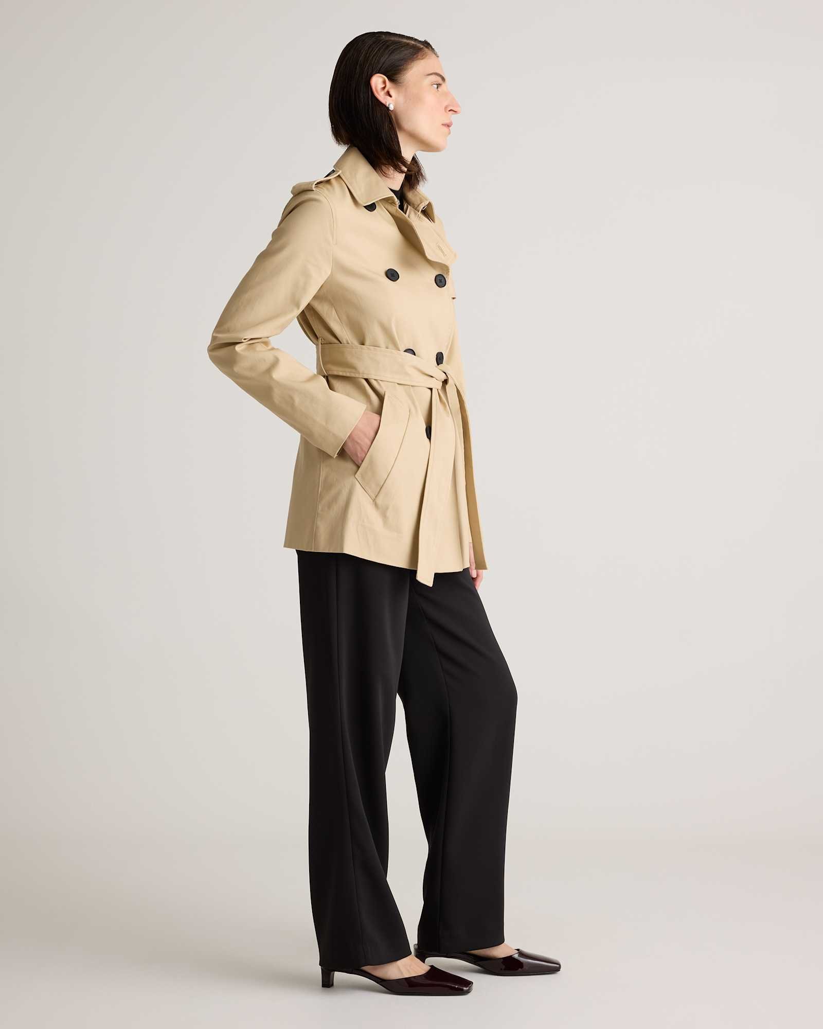 Comfort Stretch Short Trench Coat - 图片 6