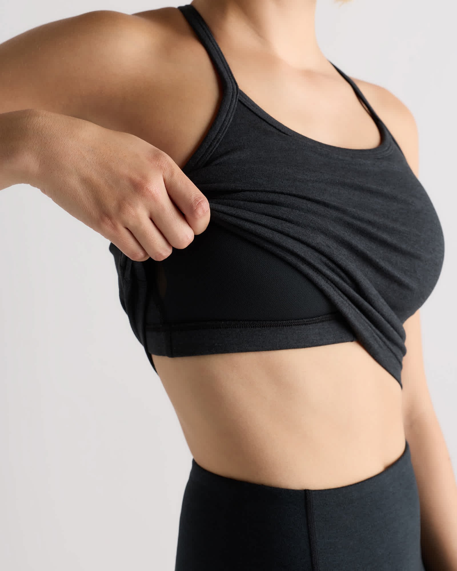 Ultra-Soft Y-Back Cropped Bra Tank - 图片 5
