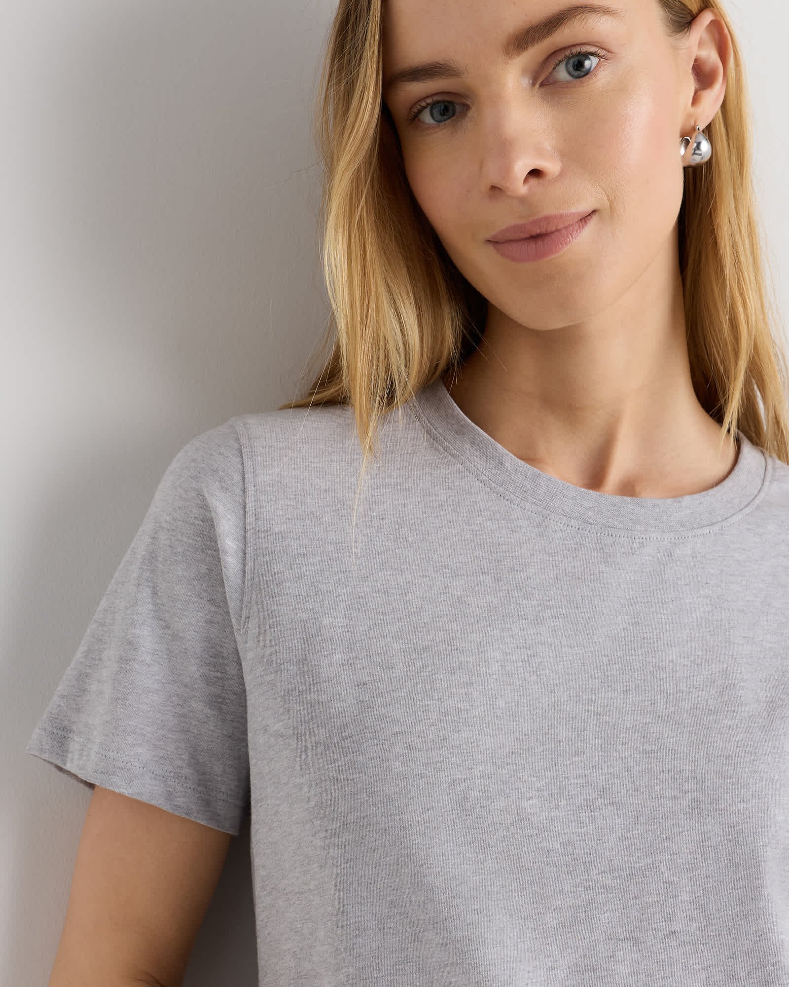 100% Organic Cotton Boxy Crewneck Tee - 图片 3