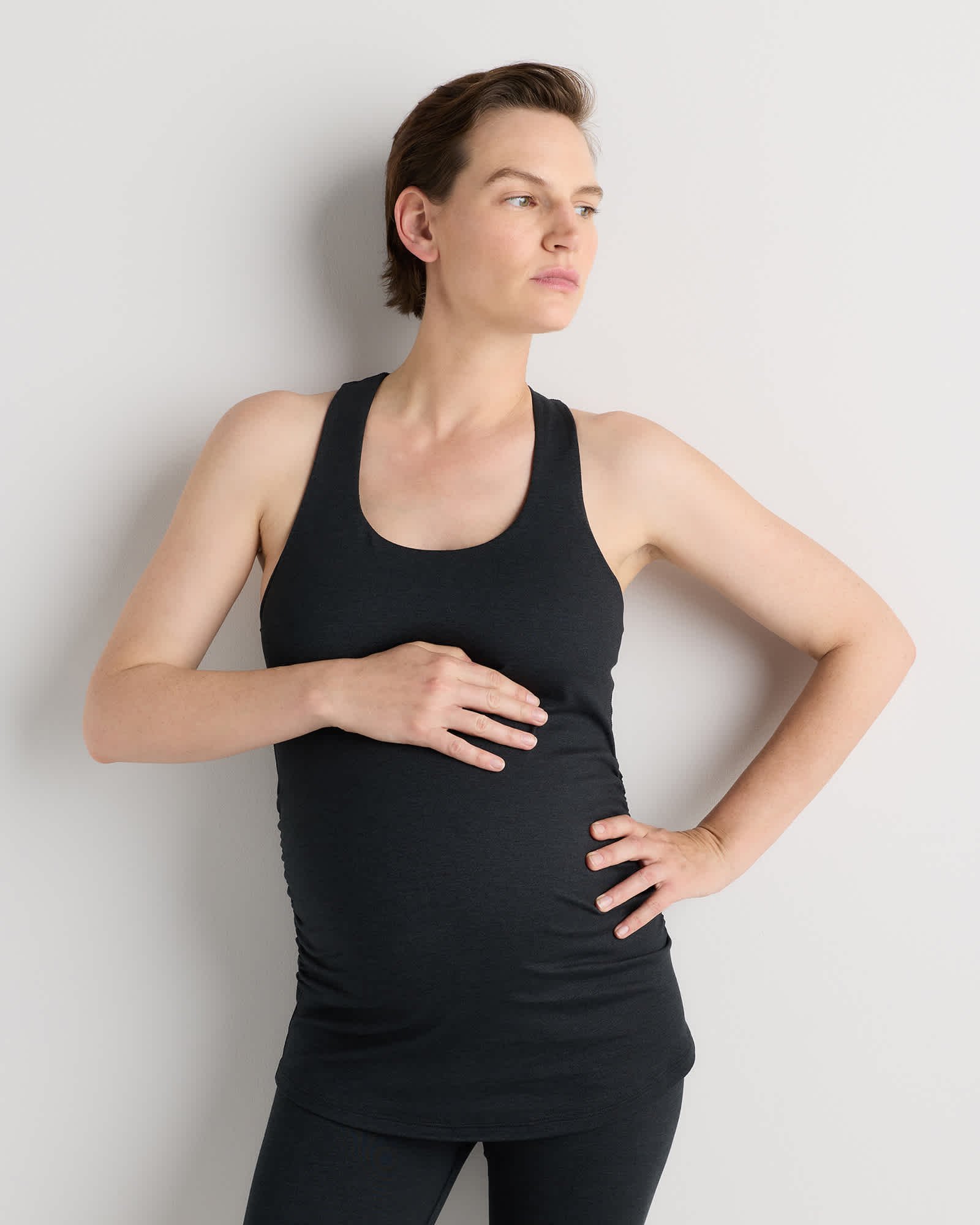 Ultra-Soft Maternity Built-In Bra Tank - Maternity