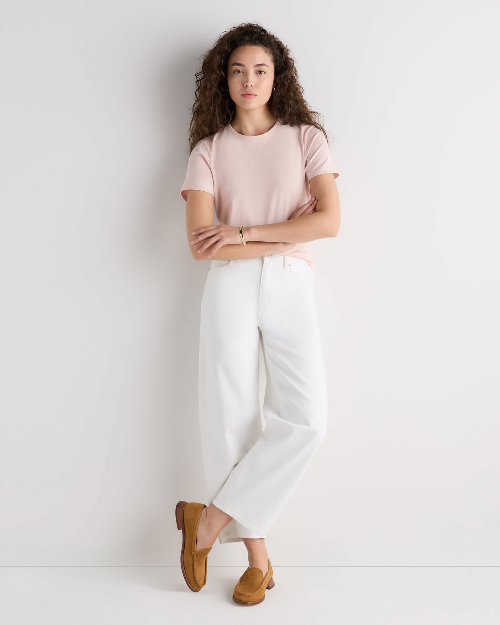 100% Pima Cotton Luxe Touch Slim Fit Tee - 图片 2