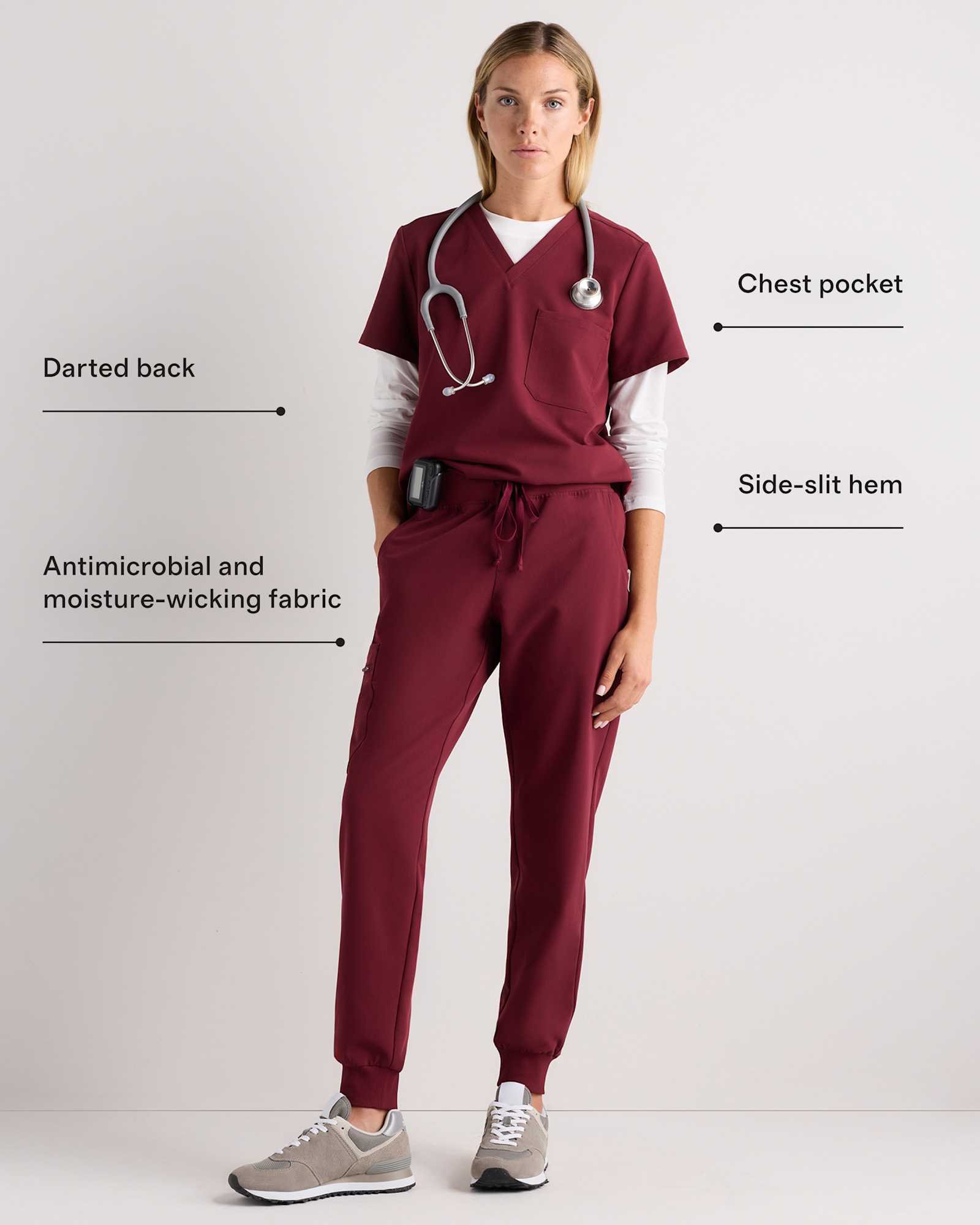 AeraFlex 1-Pocket Scrub Top - 图片 4
