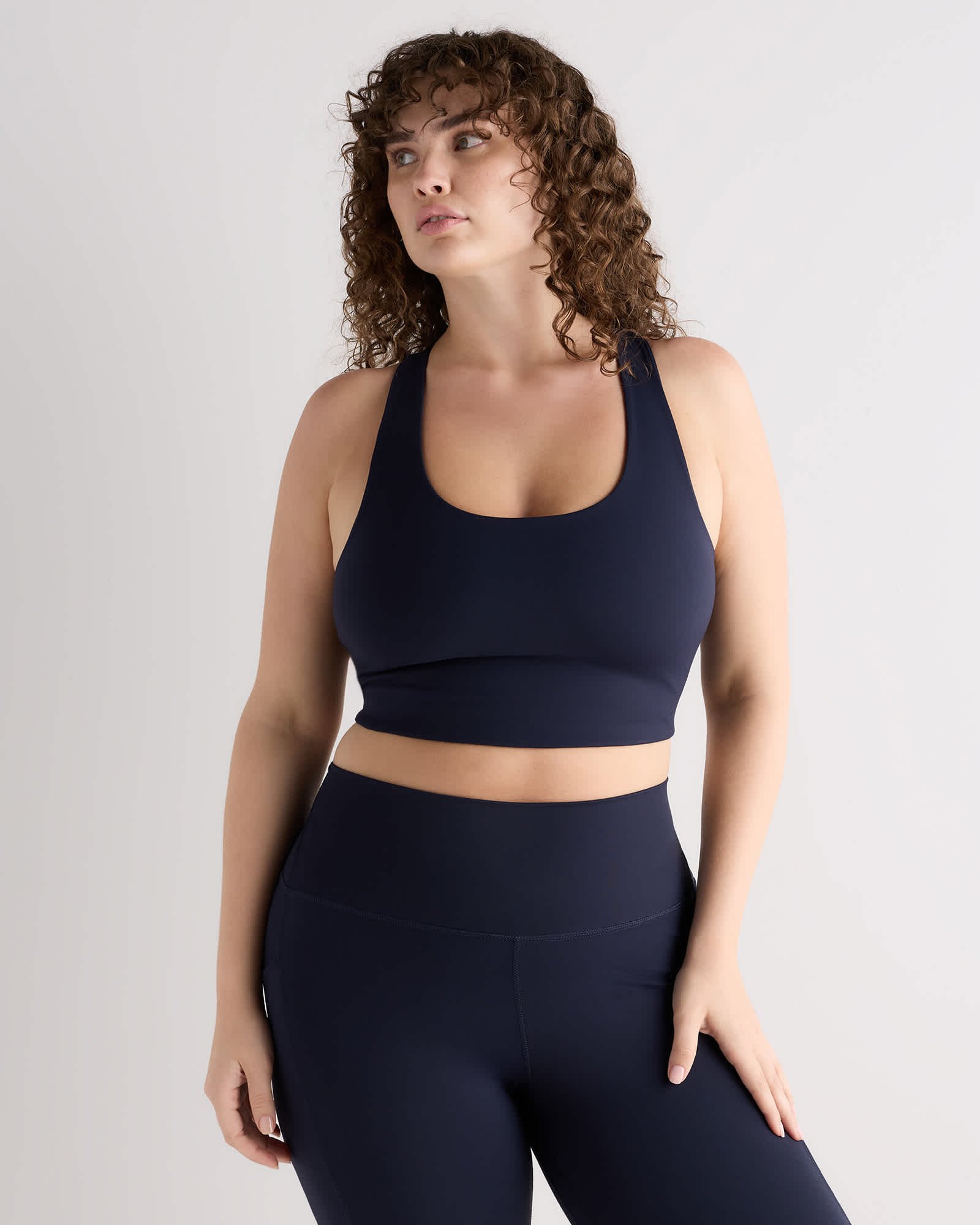 Women's Plus Size Ultra-Form Scoop Neck Longline Bra