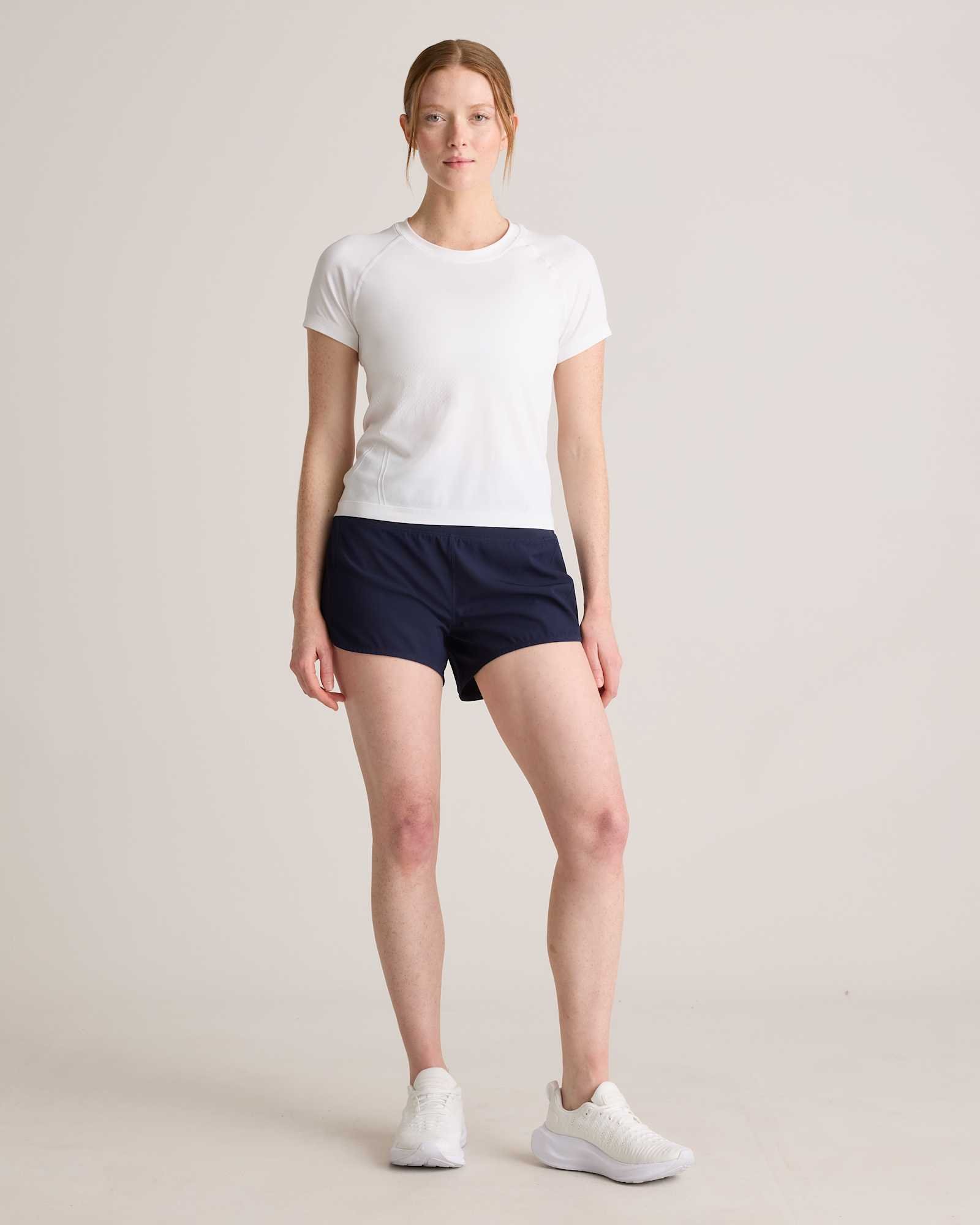 Seamless Waist-Length Short Sleeve Tee - 图片 2