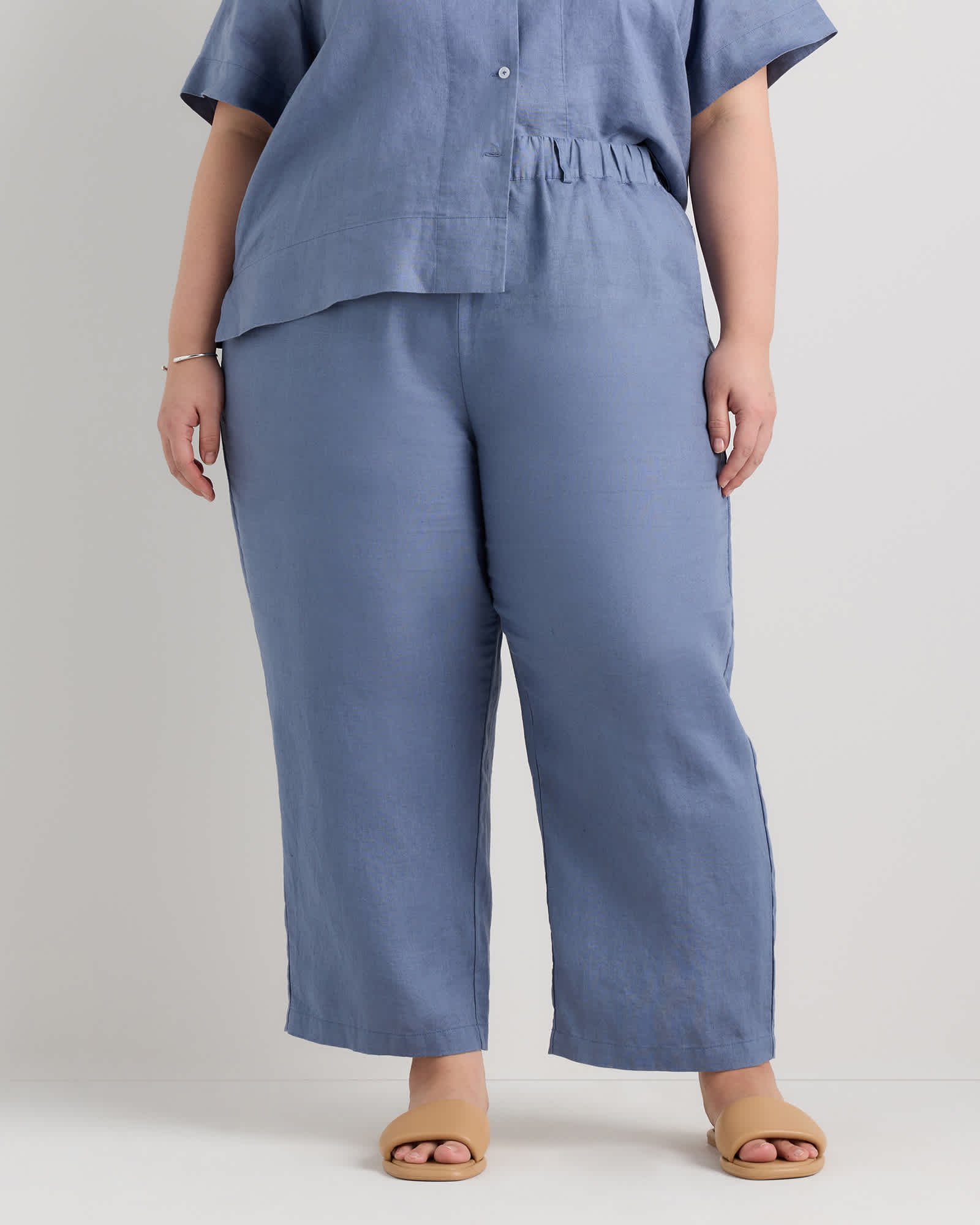100% European Linen Pants - Plus Size