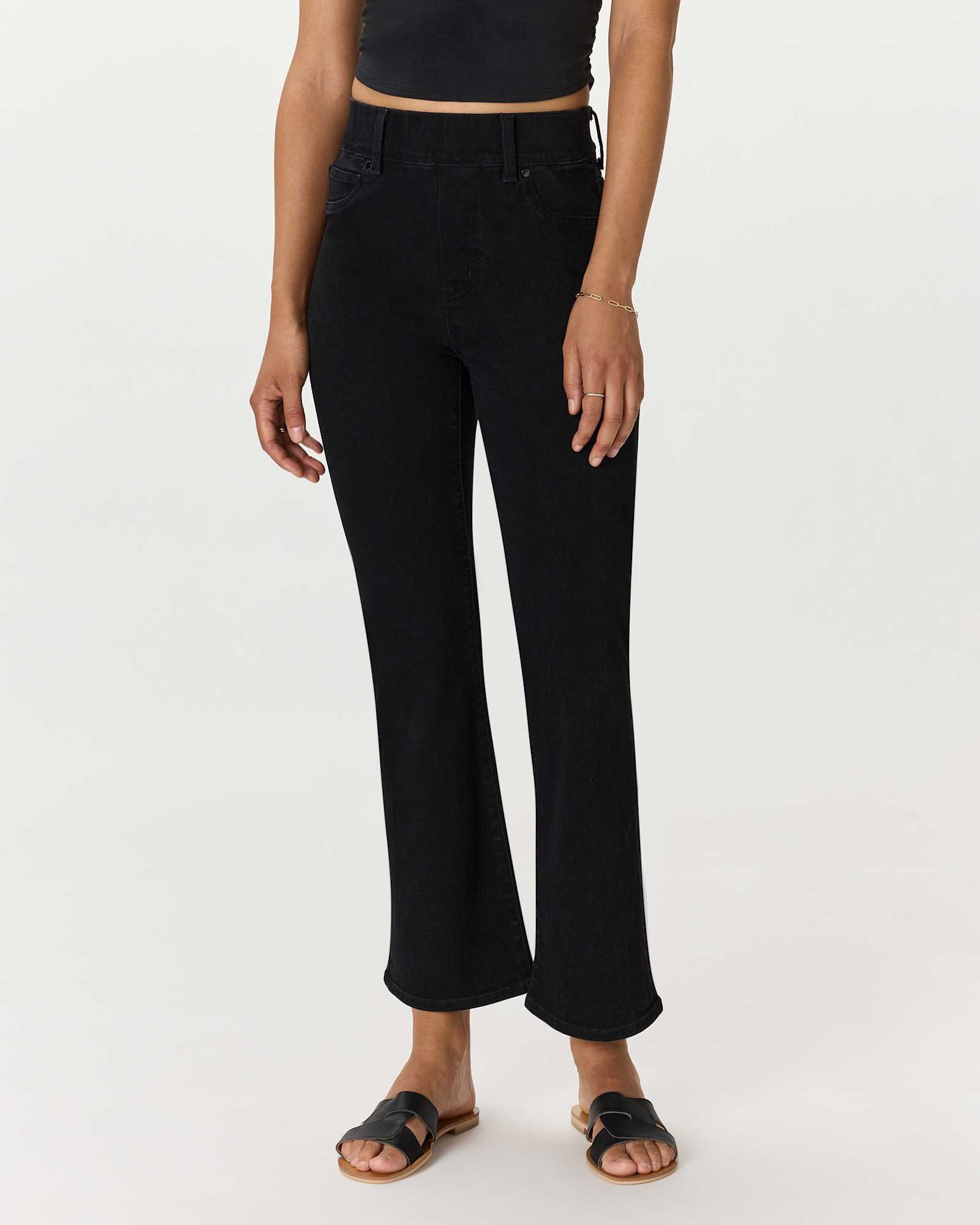 Nina Stretch Pull-On Kick Flare Jeans