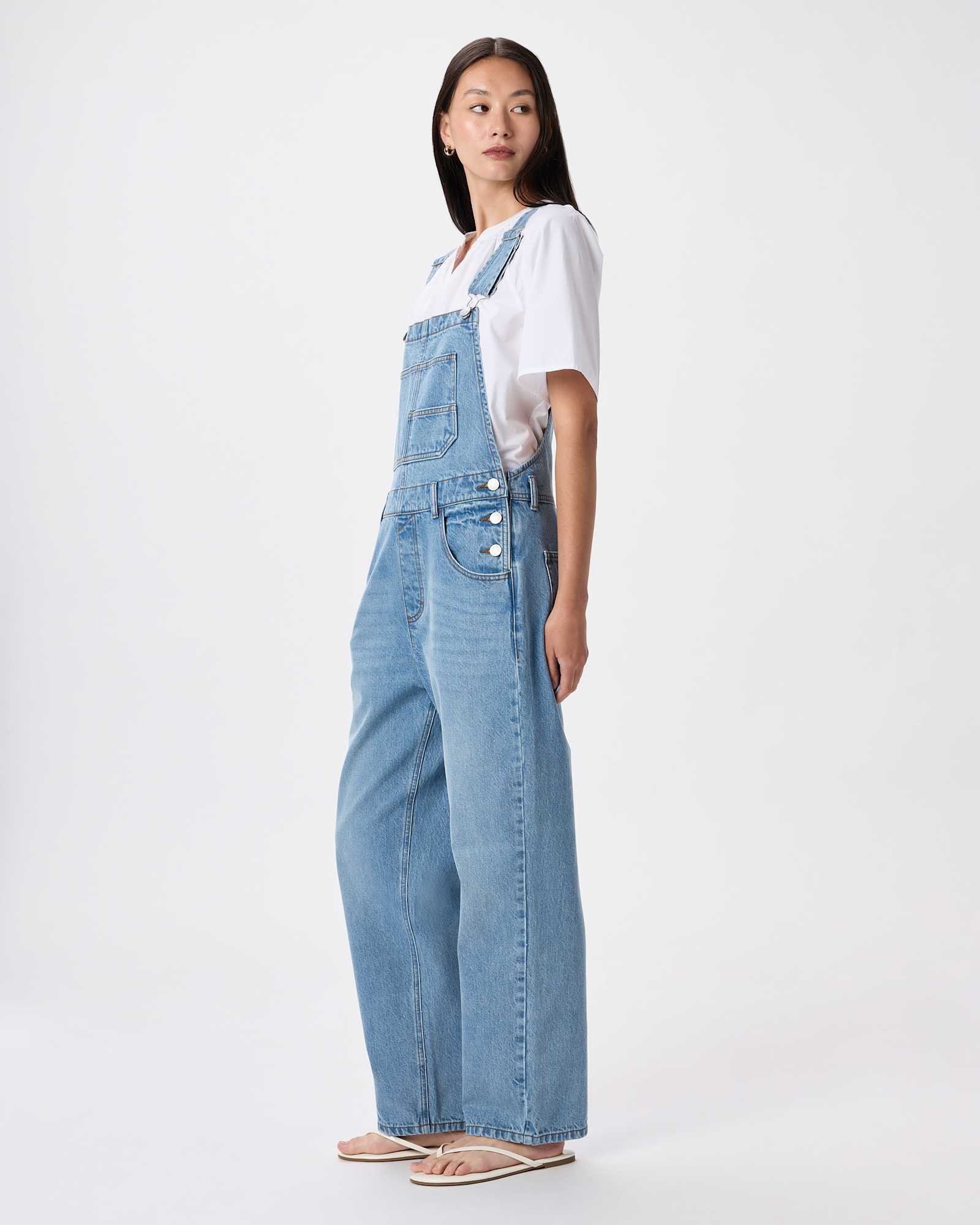 100% Organic Denim Overalls - 图片 2