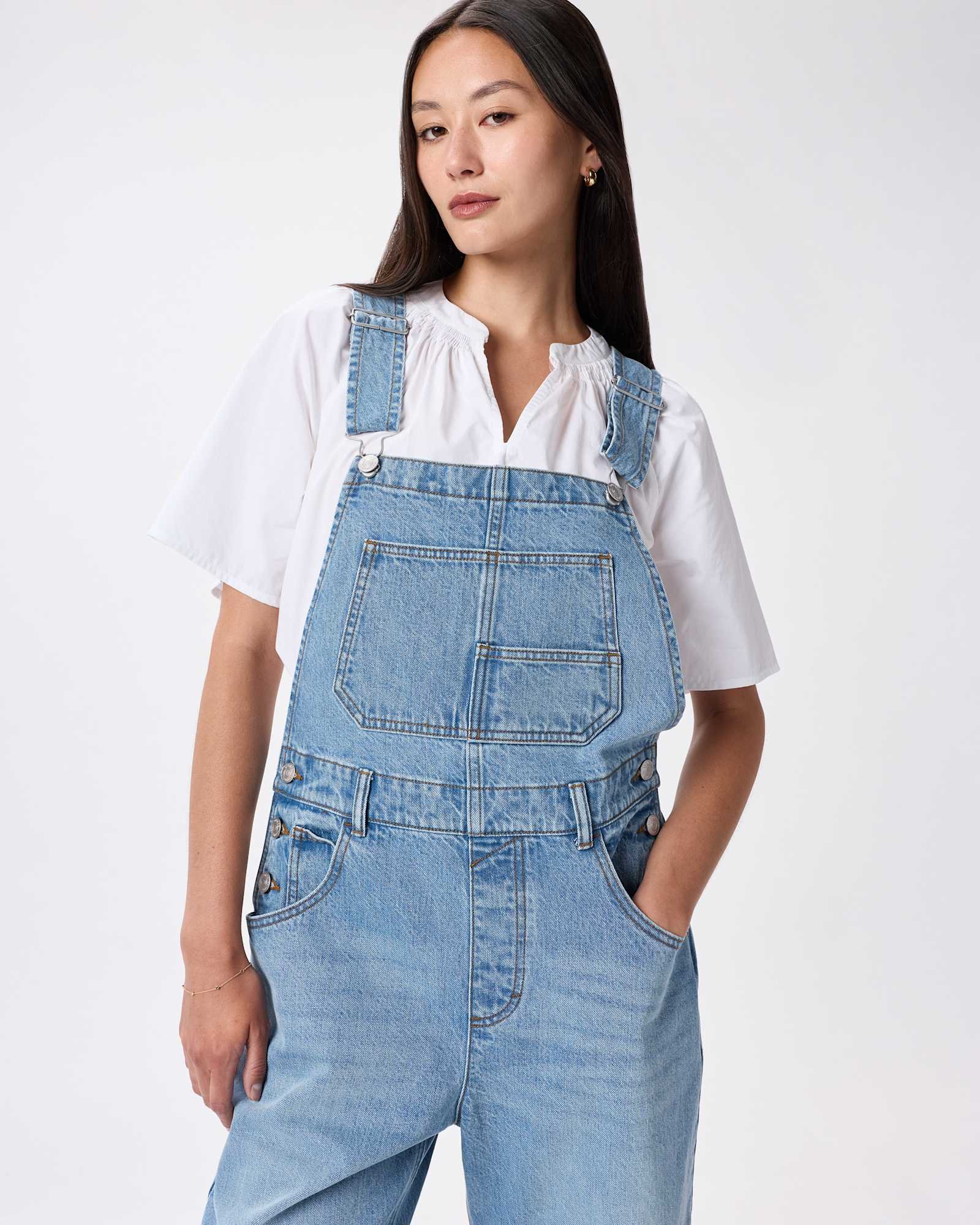 100% Organic Denim Overalls - 图片 4