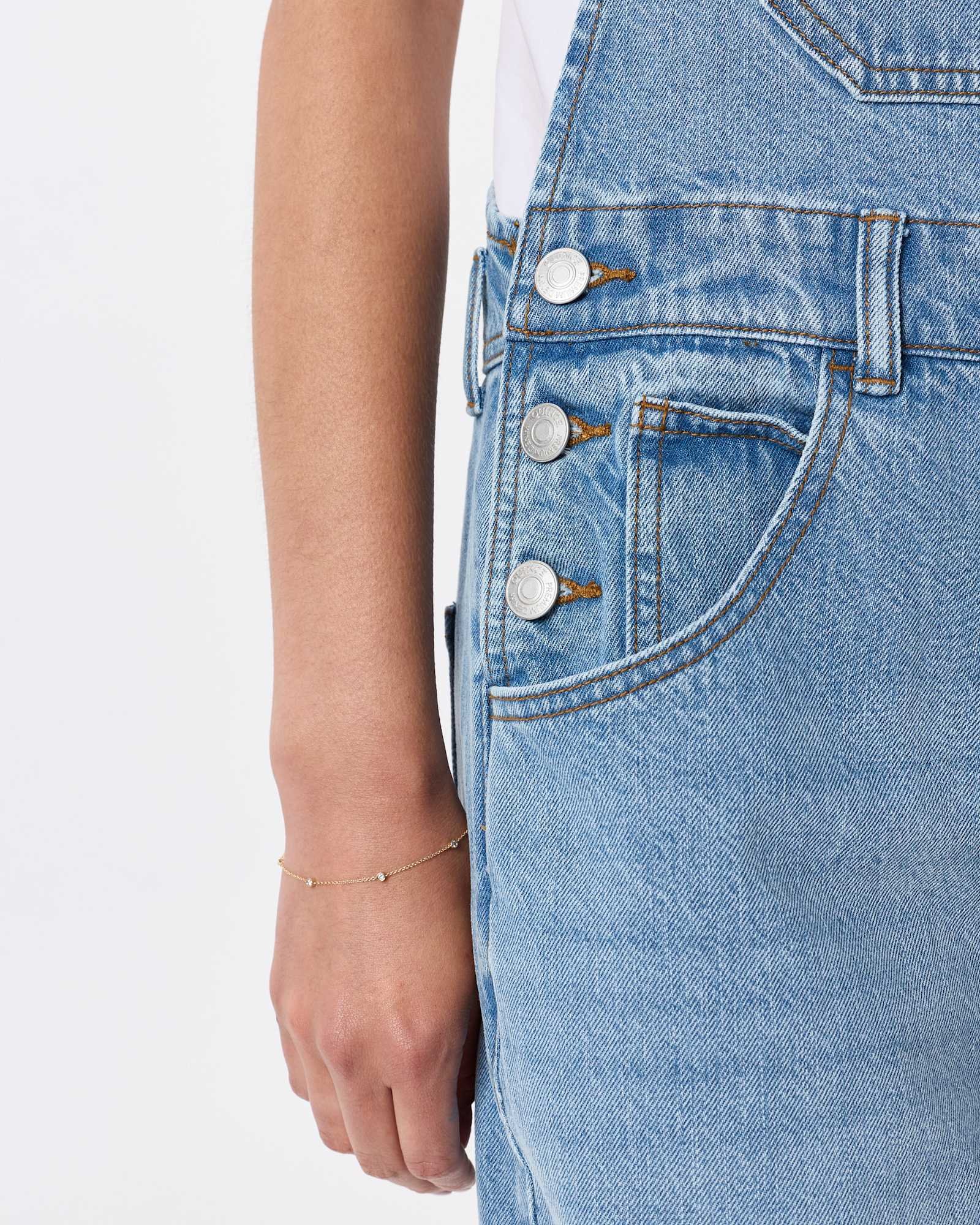 100% Organic Denim Overalls - 图片 3