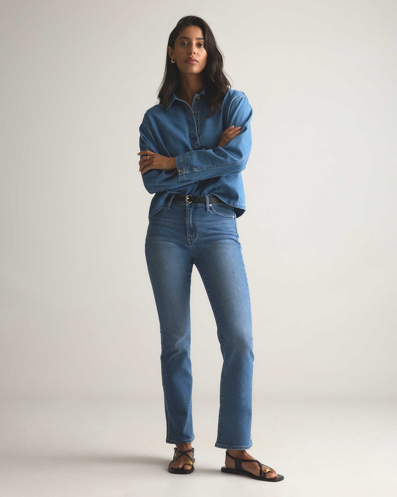 Bella Stretch Kick Flare Jeans - 图片 2