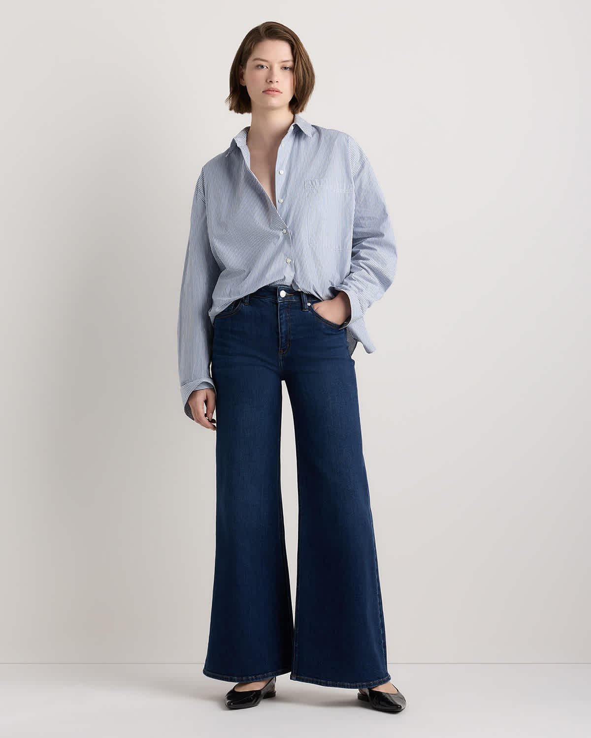 Bella Stretch Palazzo Jeans - 图片 3