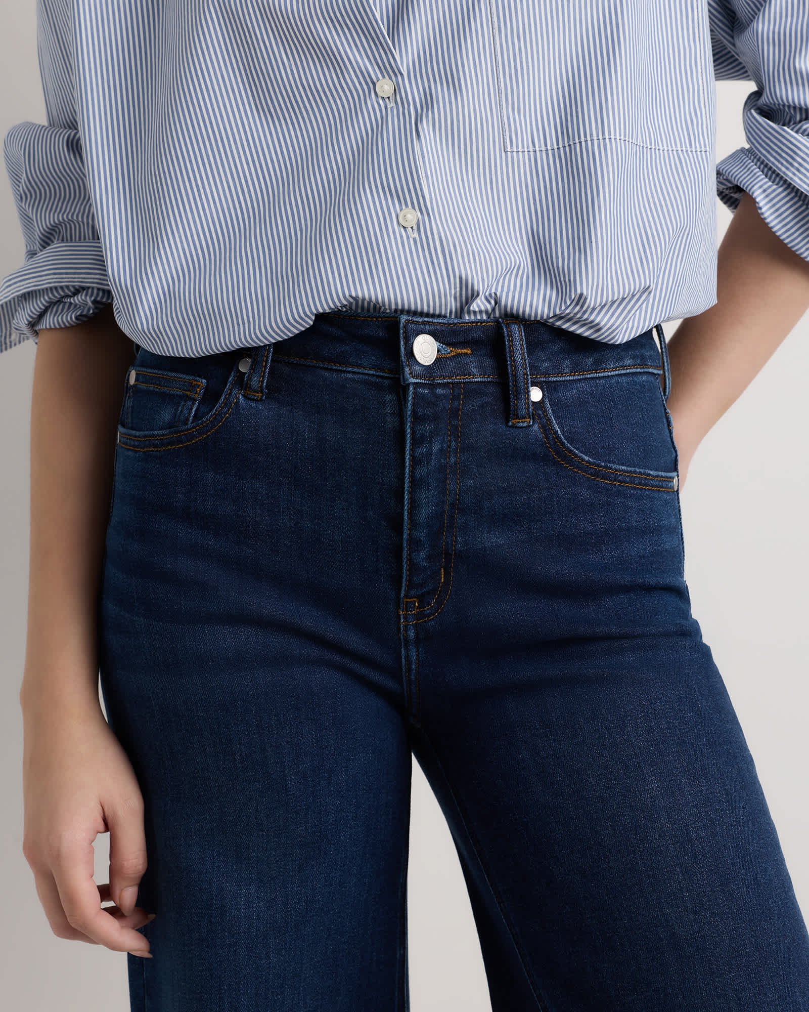 Bella Stretch Palazzo Jeans - 图片 4