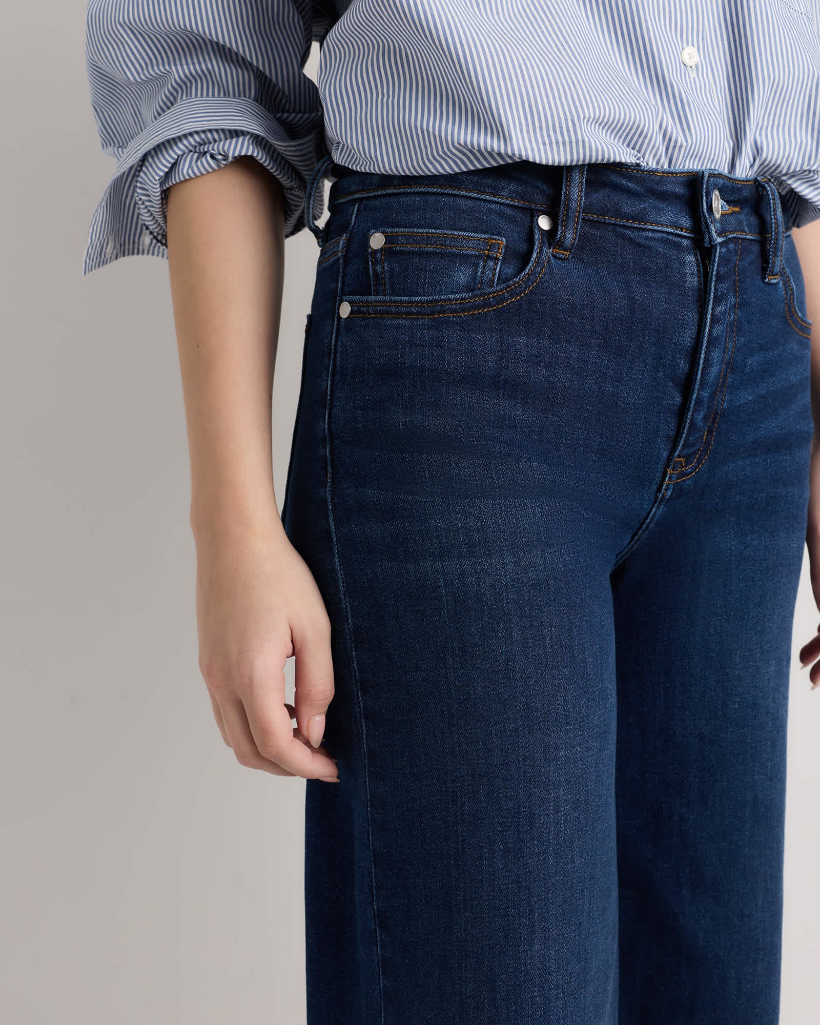 Bella Stretch Palazzo Jeans - 图片 7