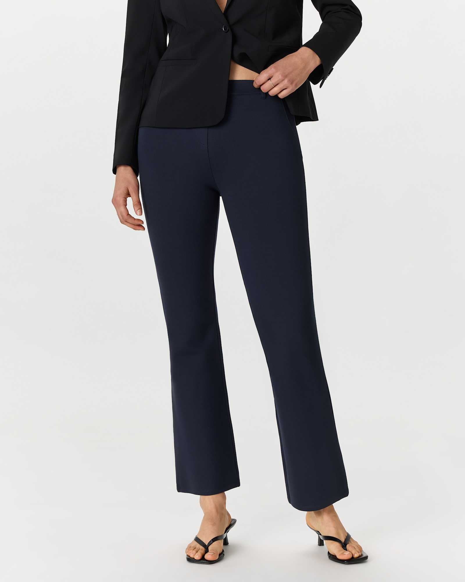 Ultra-Stretch Ponte Bootcut Pants - Petite (28" inseam)