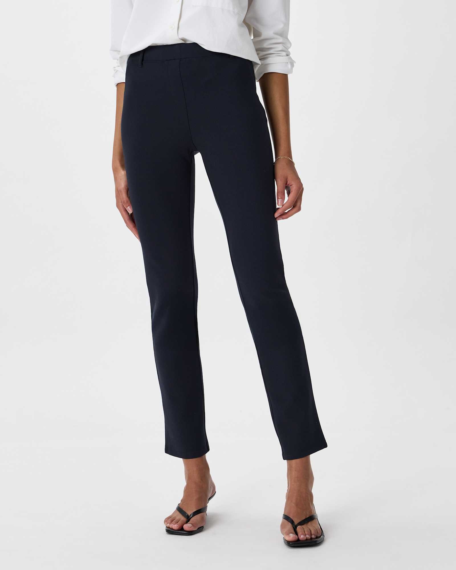Ultra-Stretch Ponte Straight Leg Pants - Petite 26" inseam
