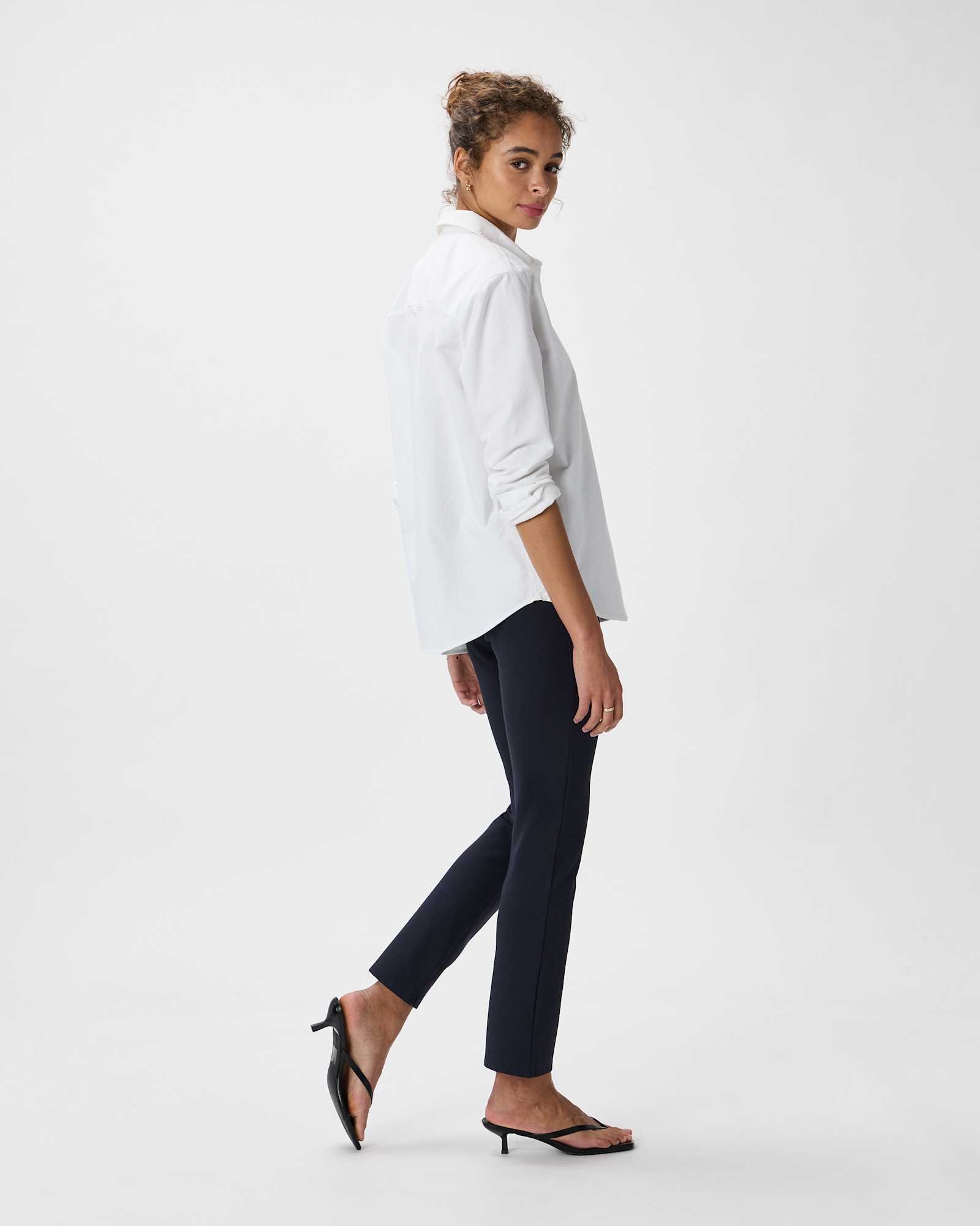 Ultra-Stretch Ponte Straight Leg Pants - Petite 26" inseam - 图片 5