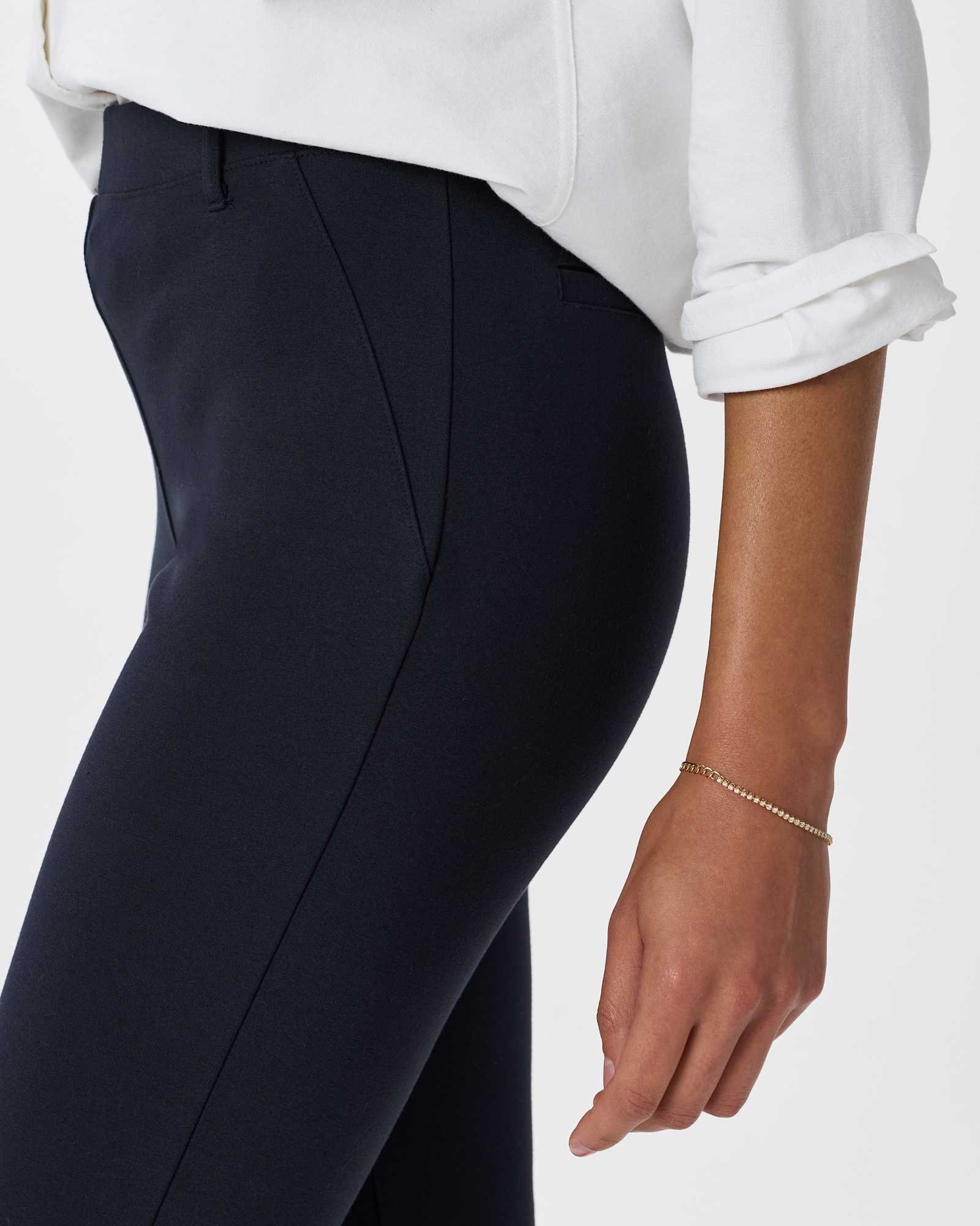 Ultra-Stretch Ponte Straight Leg Pants - Petite 26" inseam - 图片 4
