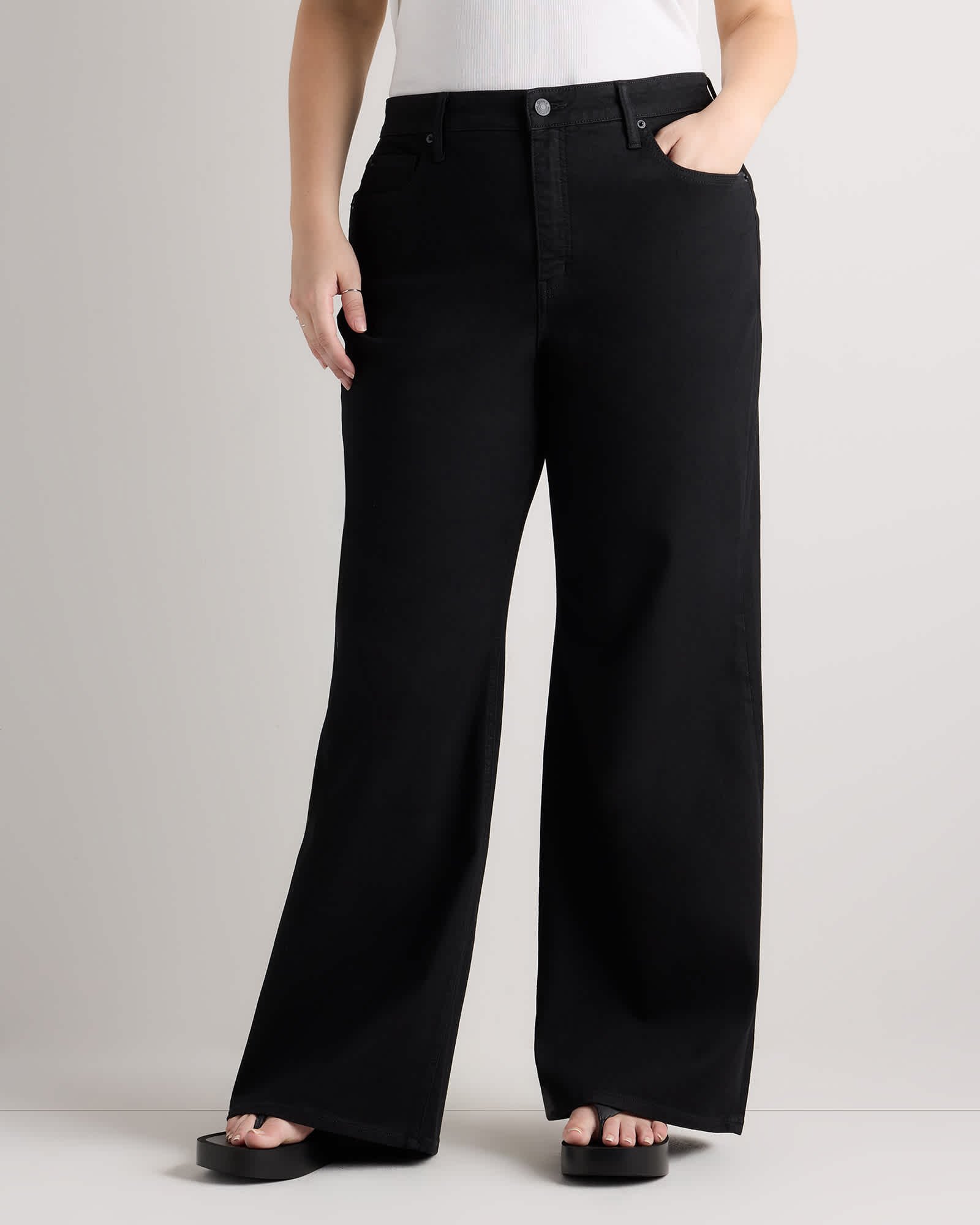 Bella Stretch Wide Leg Jeans - Plus Size