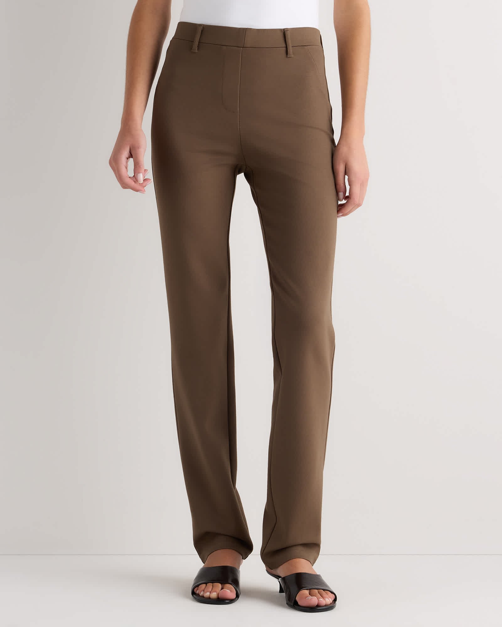 Ultra-Stretch Ponte Straight Leg Pants - Regular 30" inseam
