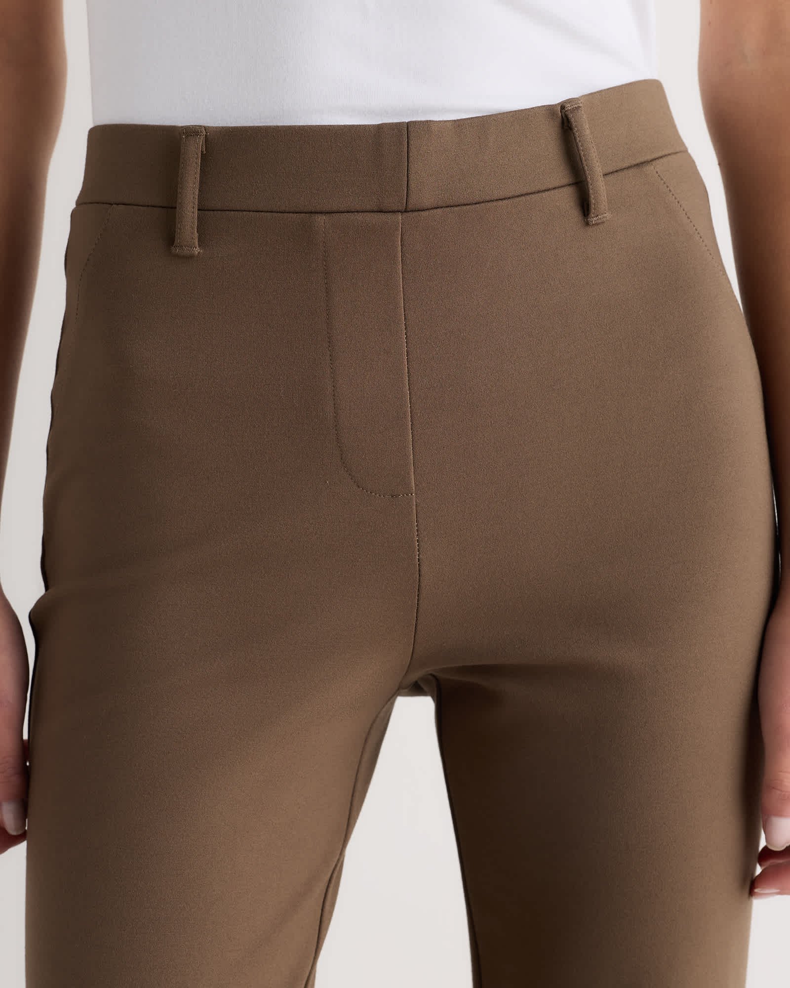 Ultra-Stretch Ponte Straight Leg Pants - Regular 30" inseam - 图片 4