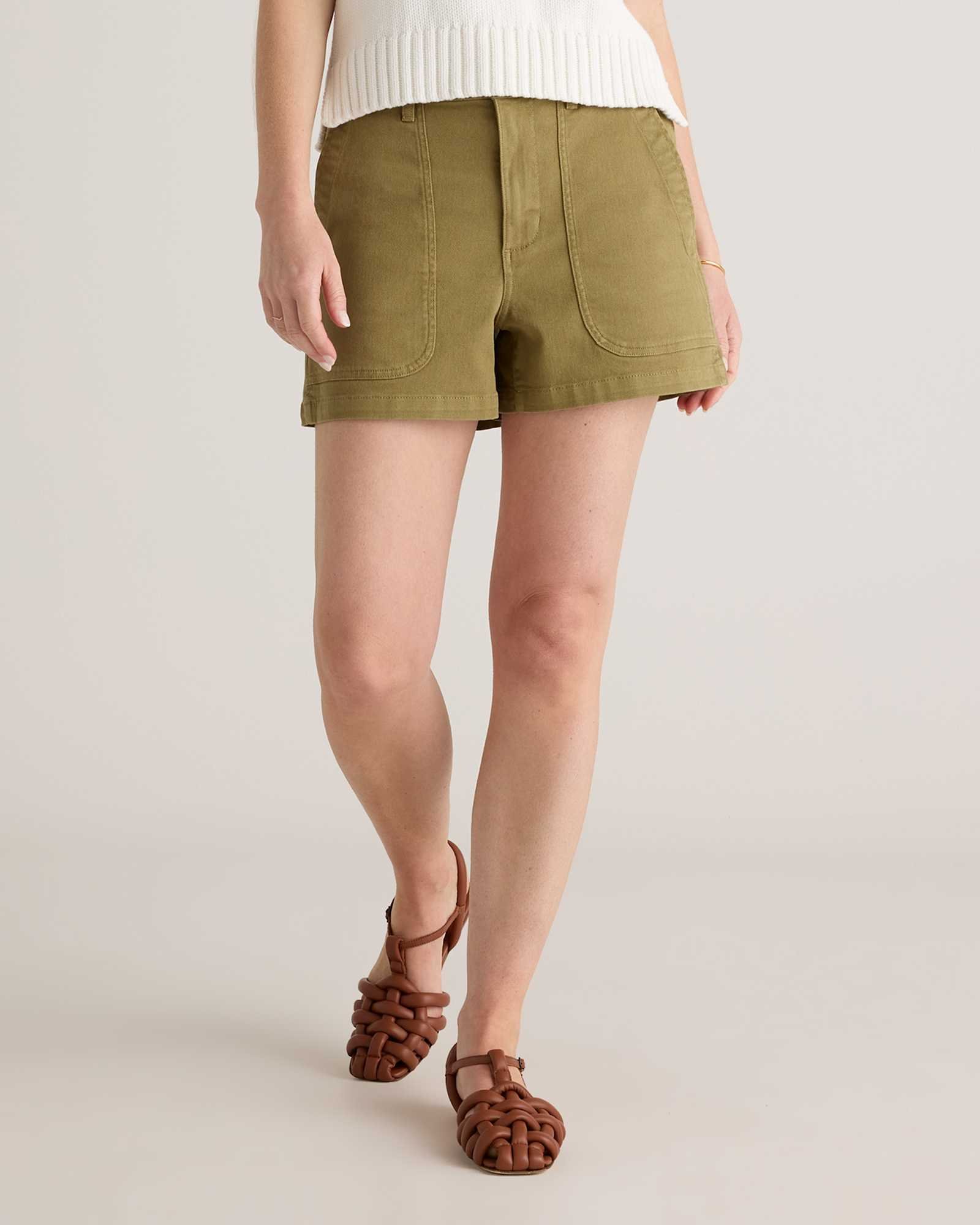 Women's Organic Stretch Cotton Twill Utility Short