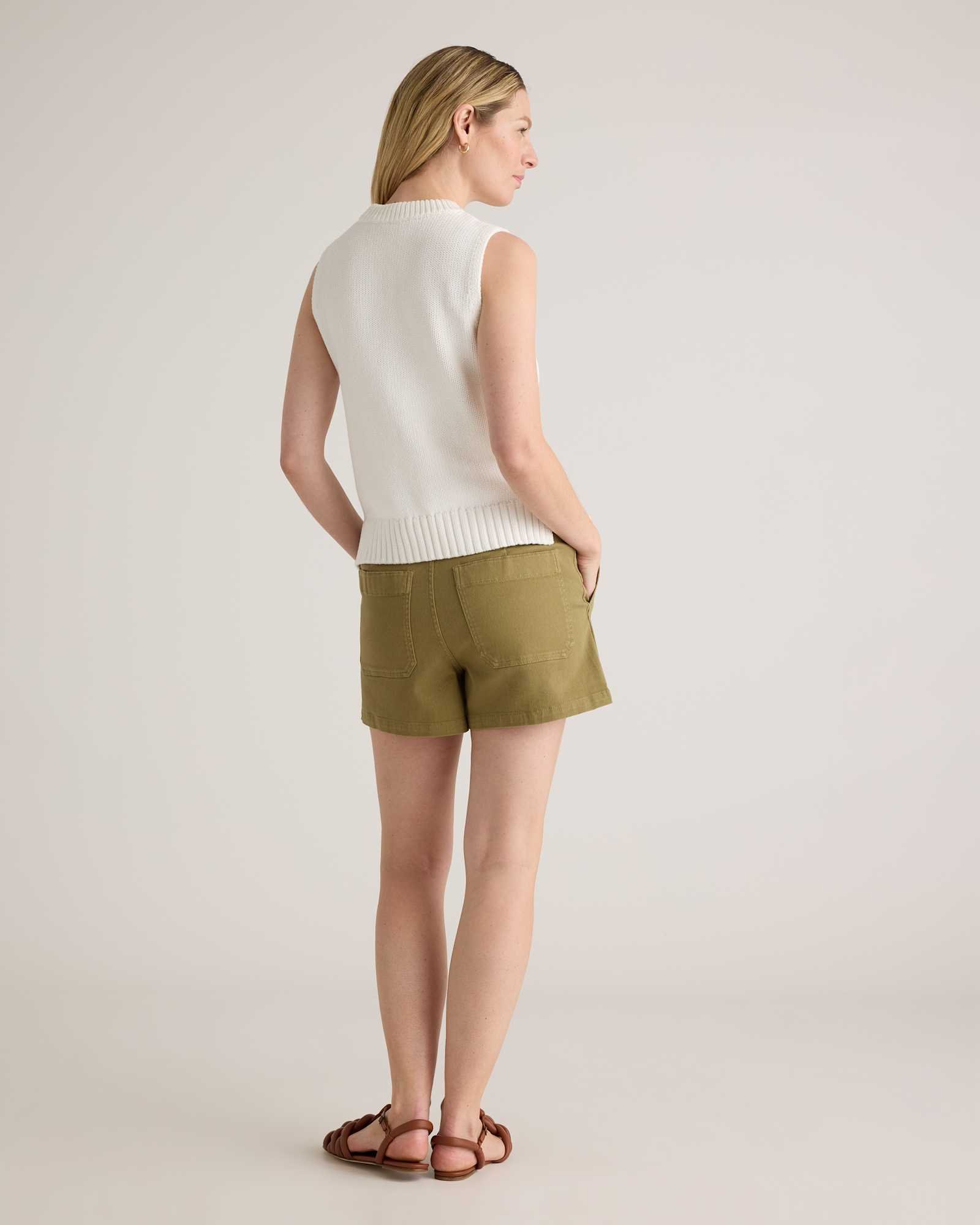 Women's Organic Stretch Cotton Twill Utility Short - 图片 5