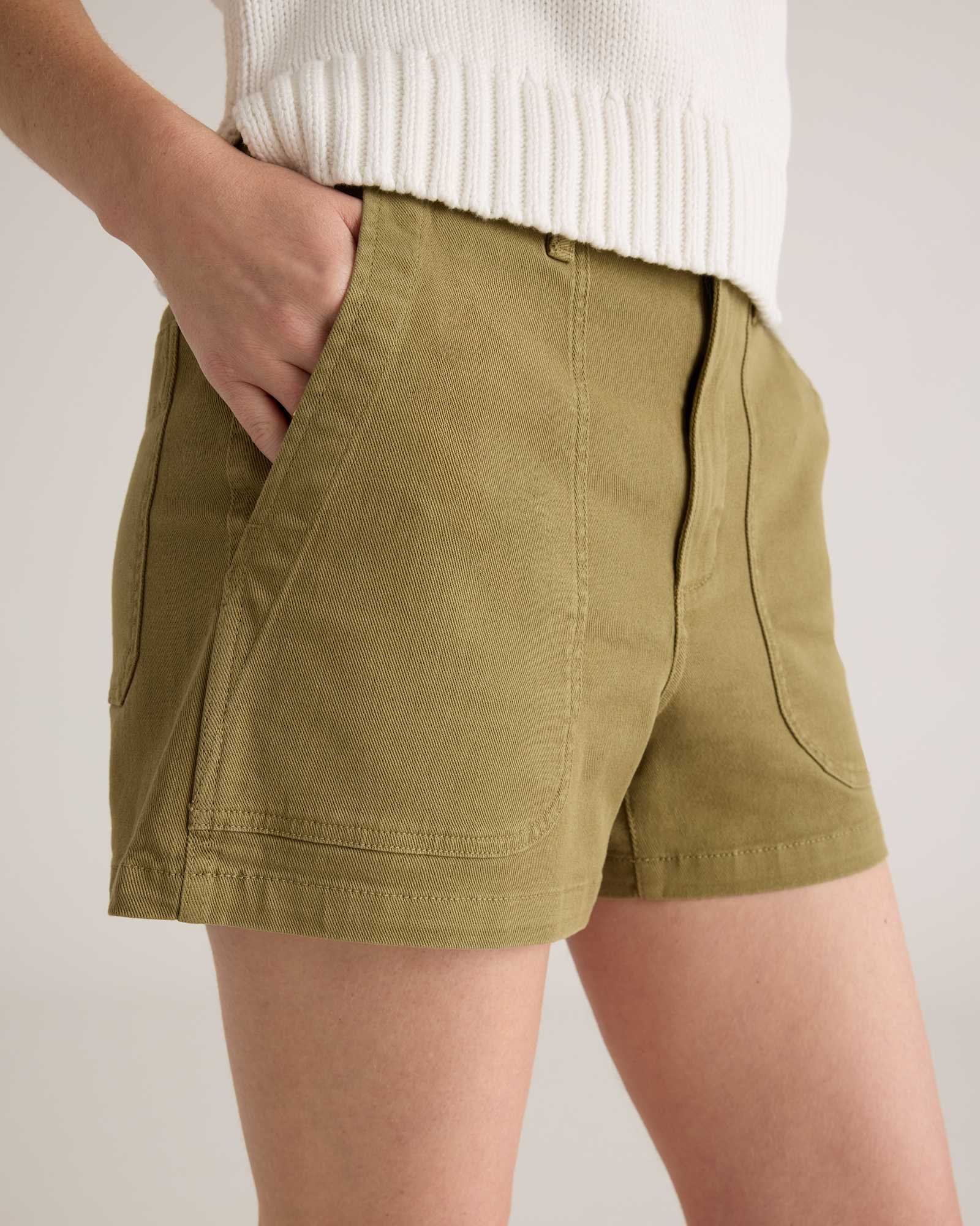 Women's Organic Stretch Cotton Twill Utility Short - 图片 3