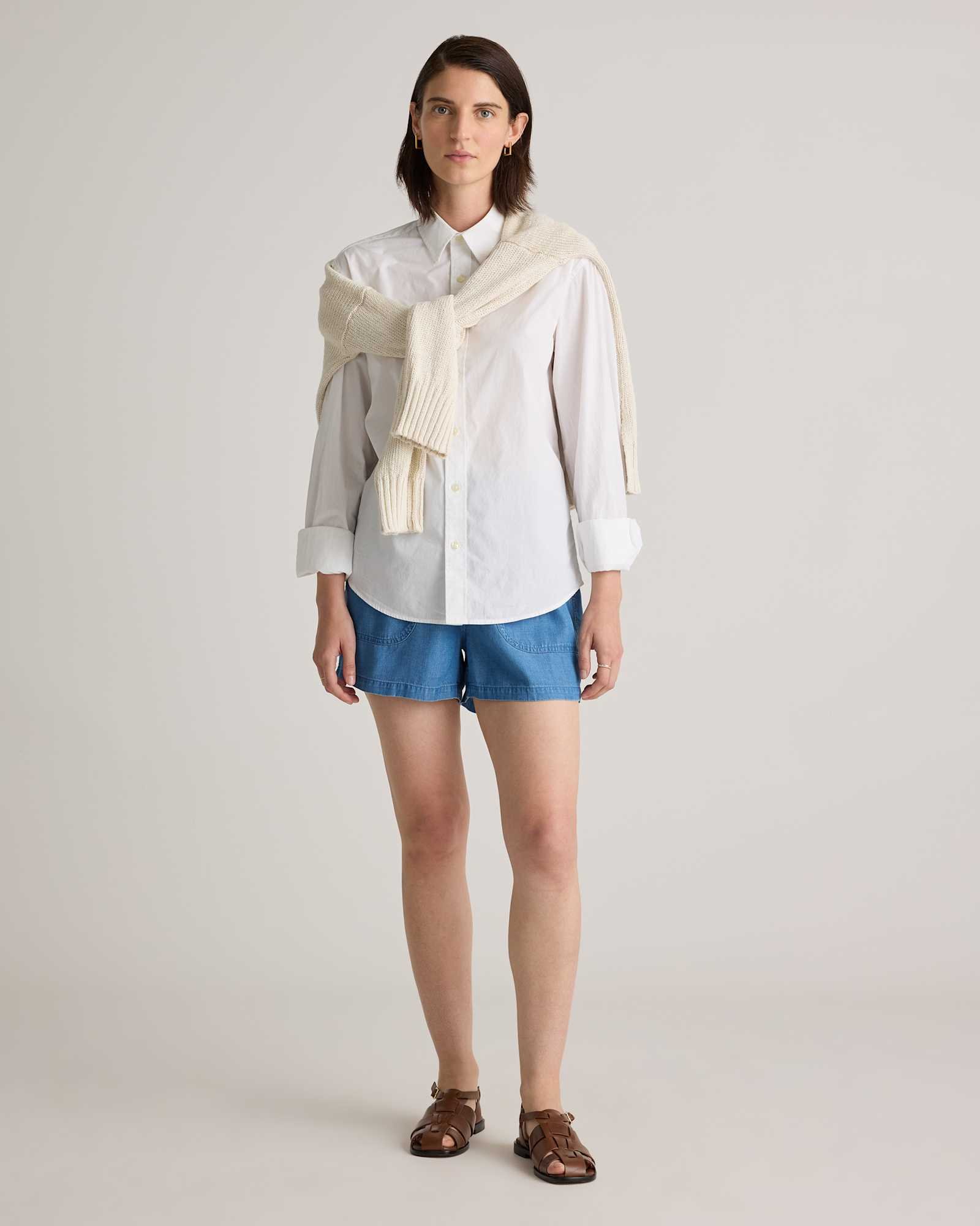 Pull-On Tencel Chambray Short - 图片 7