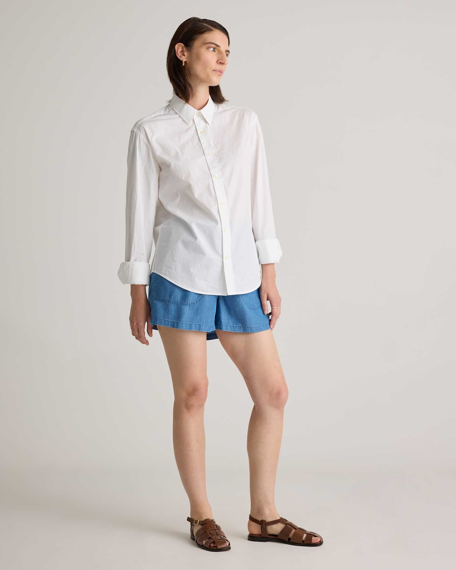 Pull-On Tencel Chambray Short - 图片 4