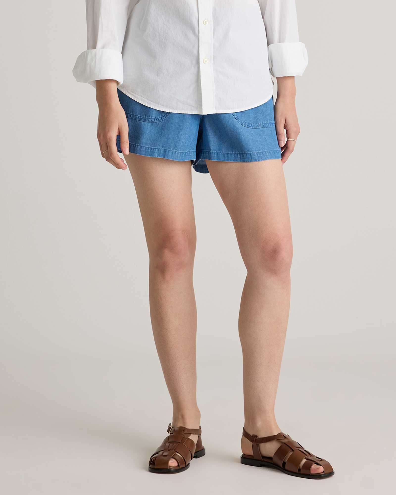 Pull-On Tencel Chambray Short