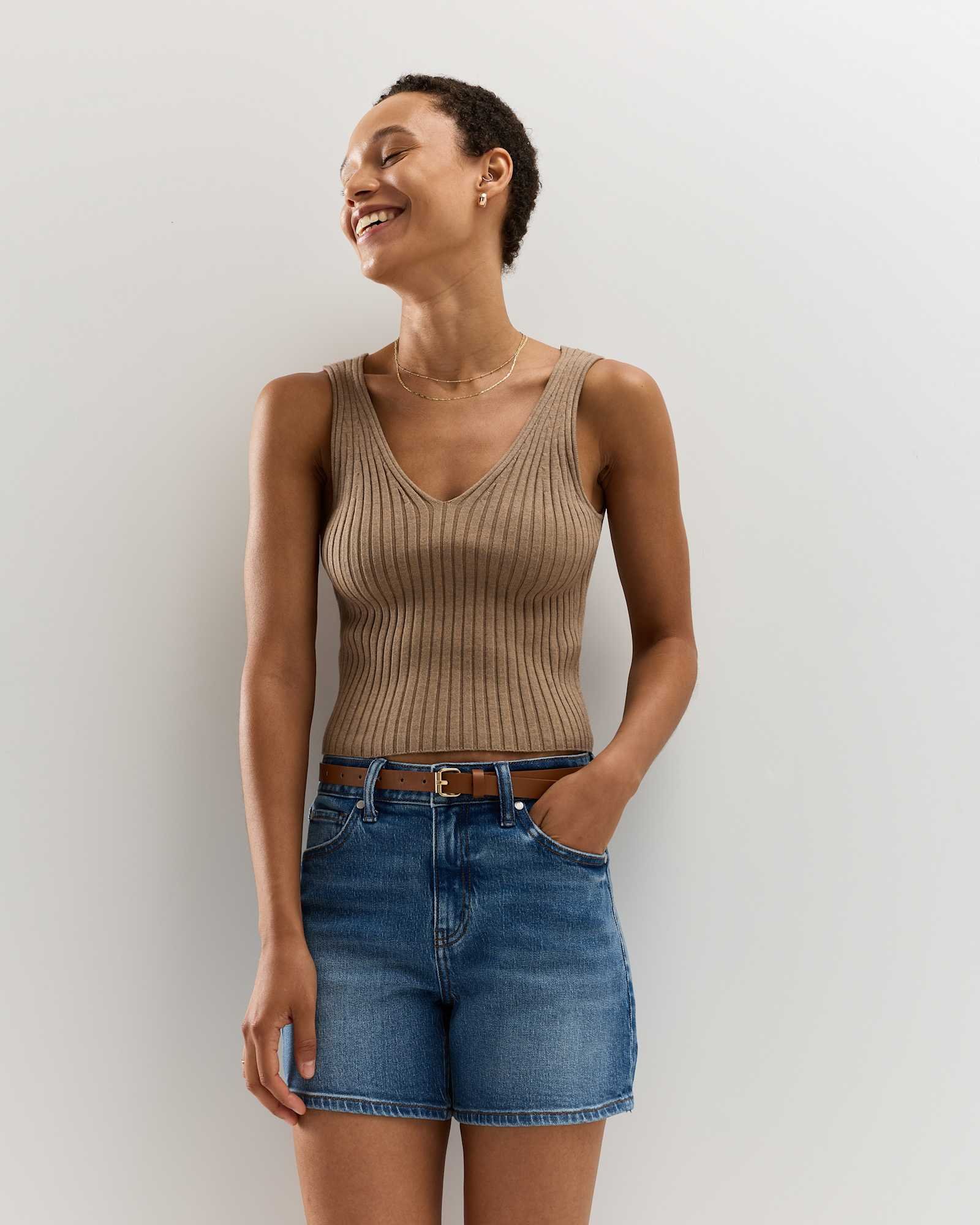 Bella Stretch Vintage Shorts - 图片 6