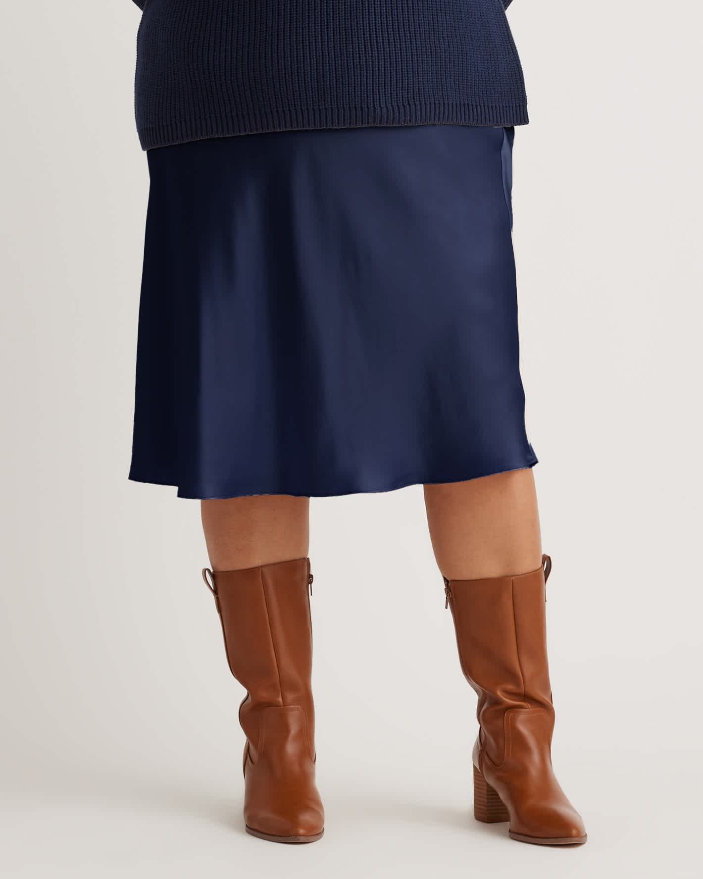 100% Washable Silk Skirt - Plus Size