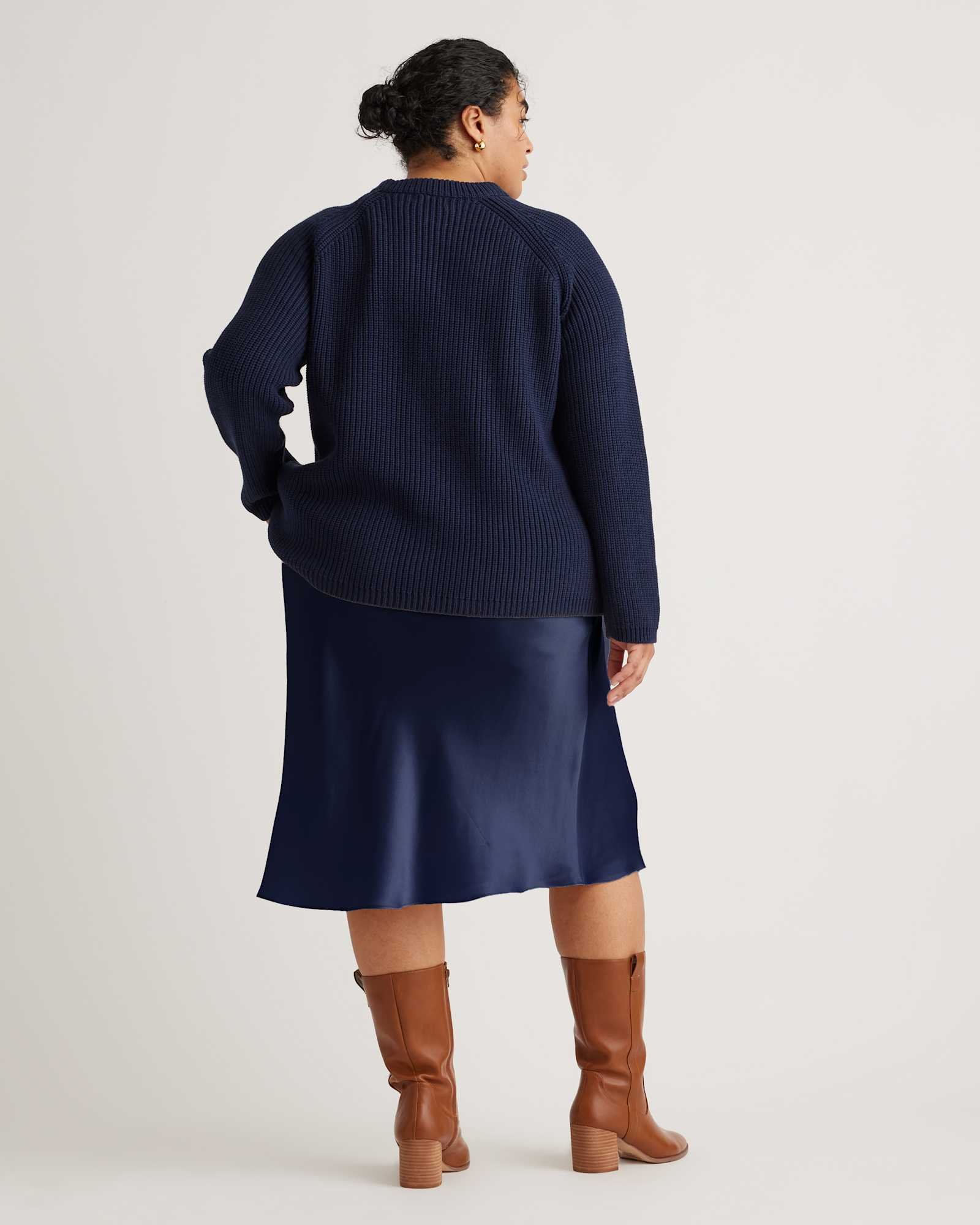100% Washable Silk Skirt - Plus Size - 图片 4