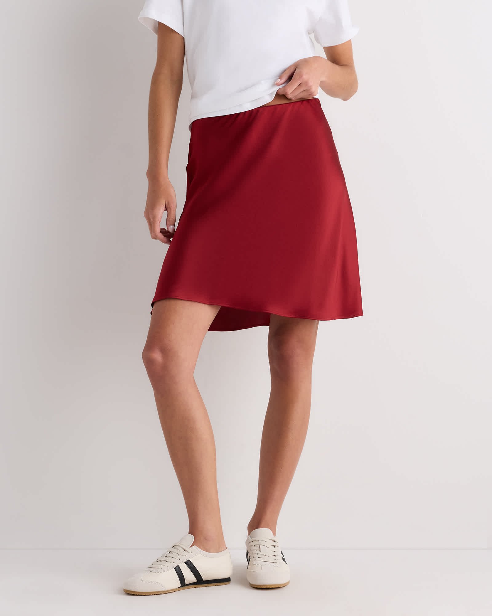 100% Washable Silk Mini Skirt