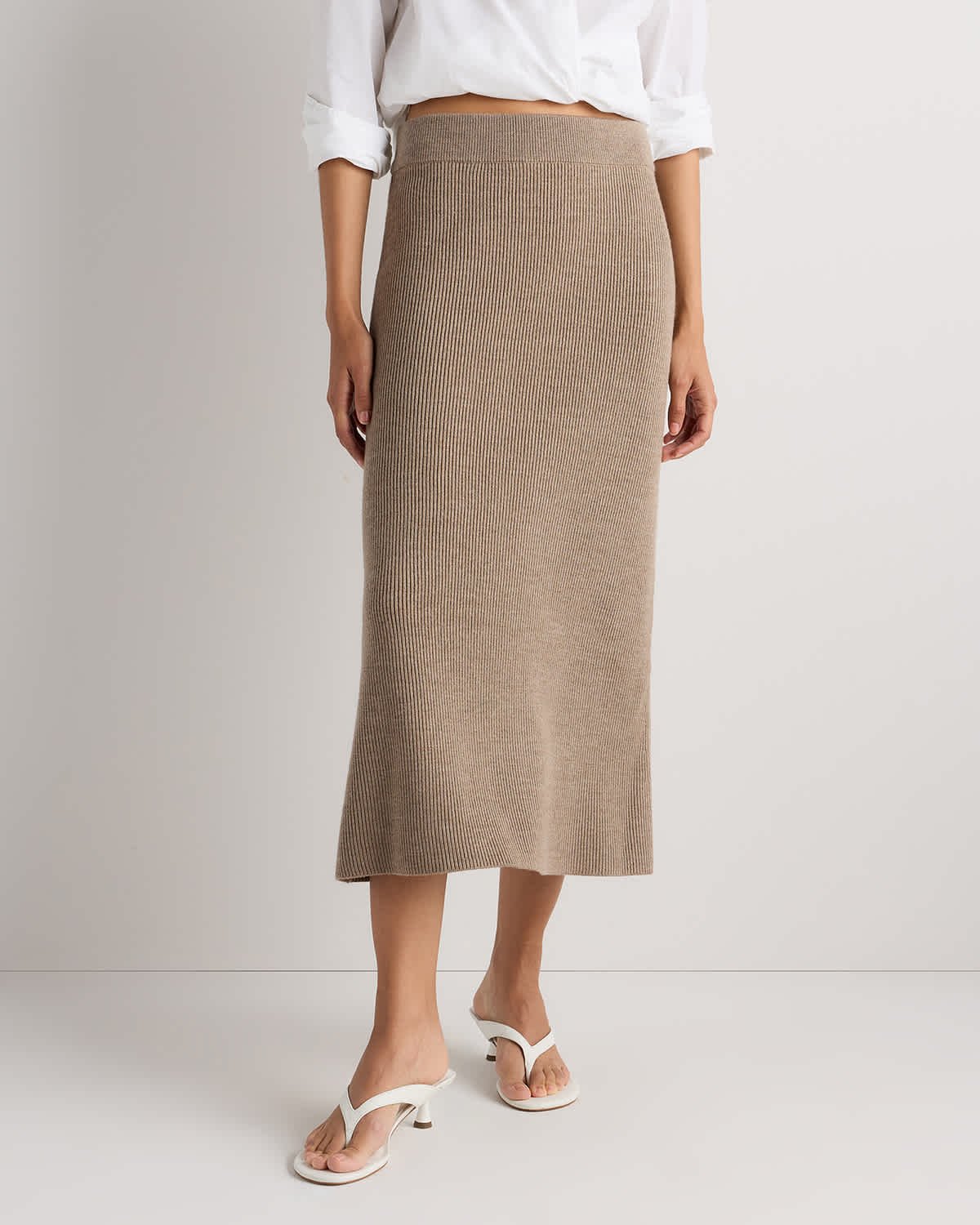 Australian Merino Wool Midi Skirt