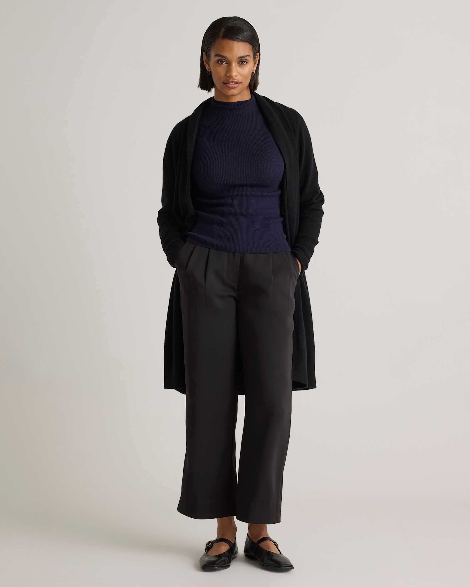 Mongolian Cashmere Duster Cardigan Sweater - 图片 2