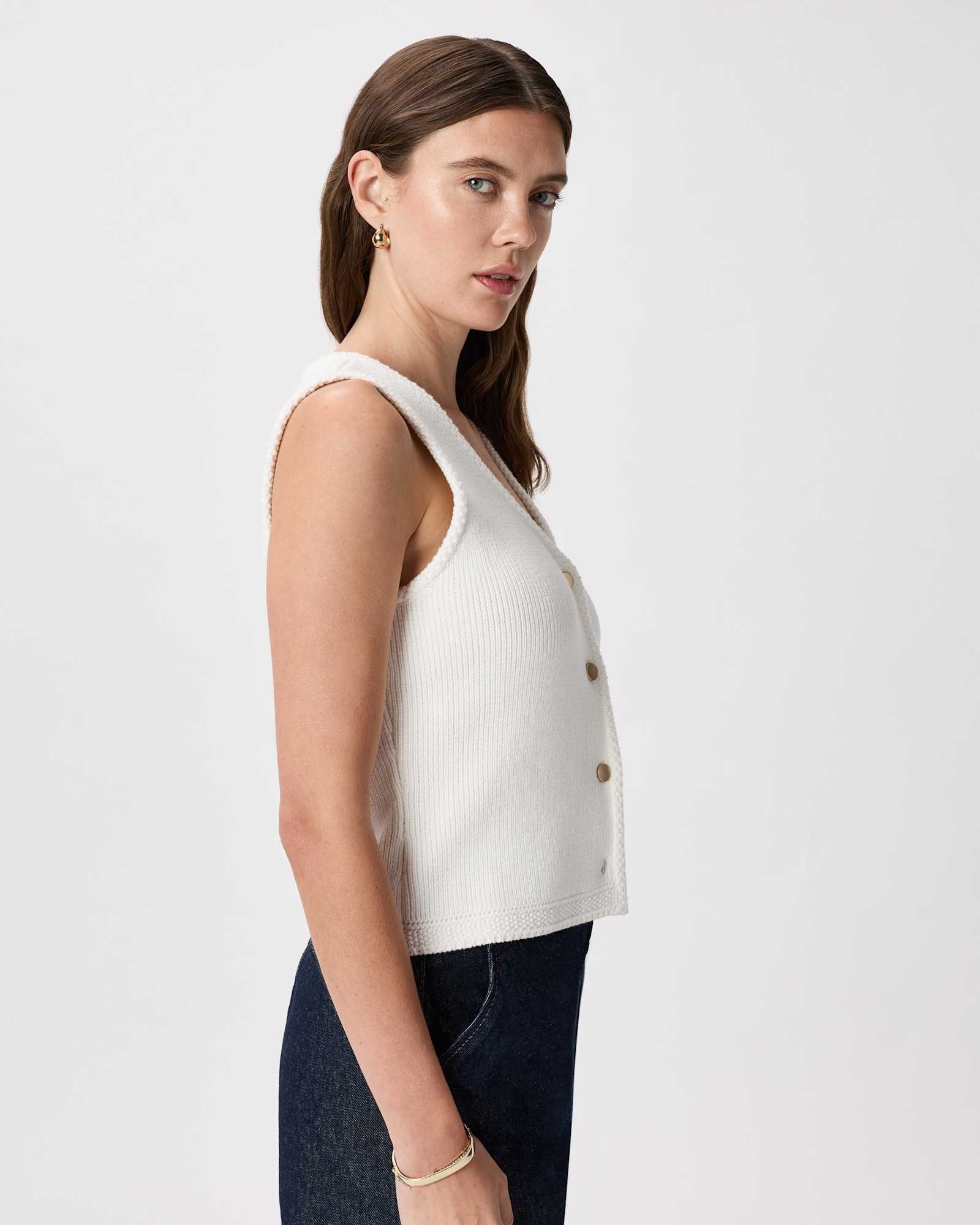 100% Organic Cotton Sweater Vest Tank - 图片 4