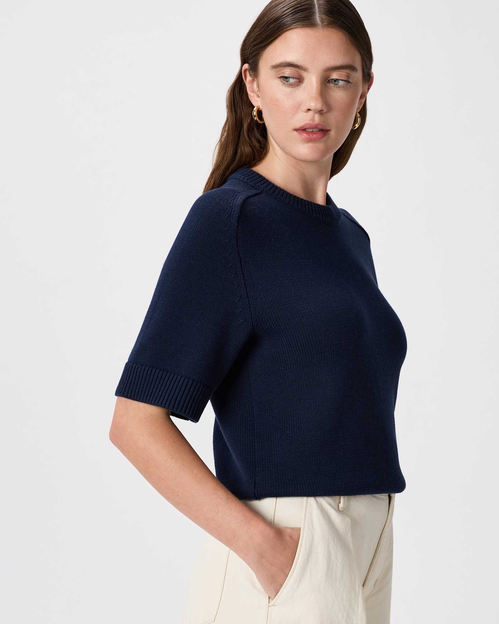 100% Organic Cotton Sweater Tee - 图片 4