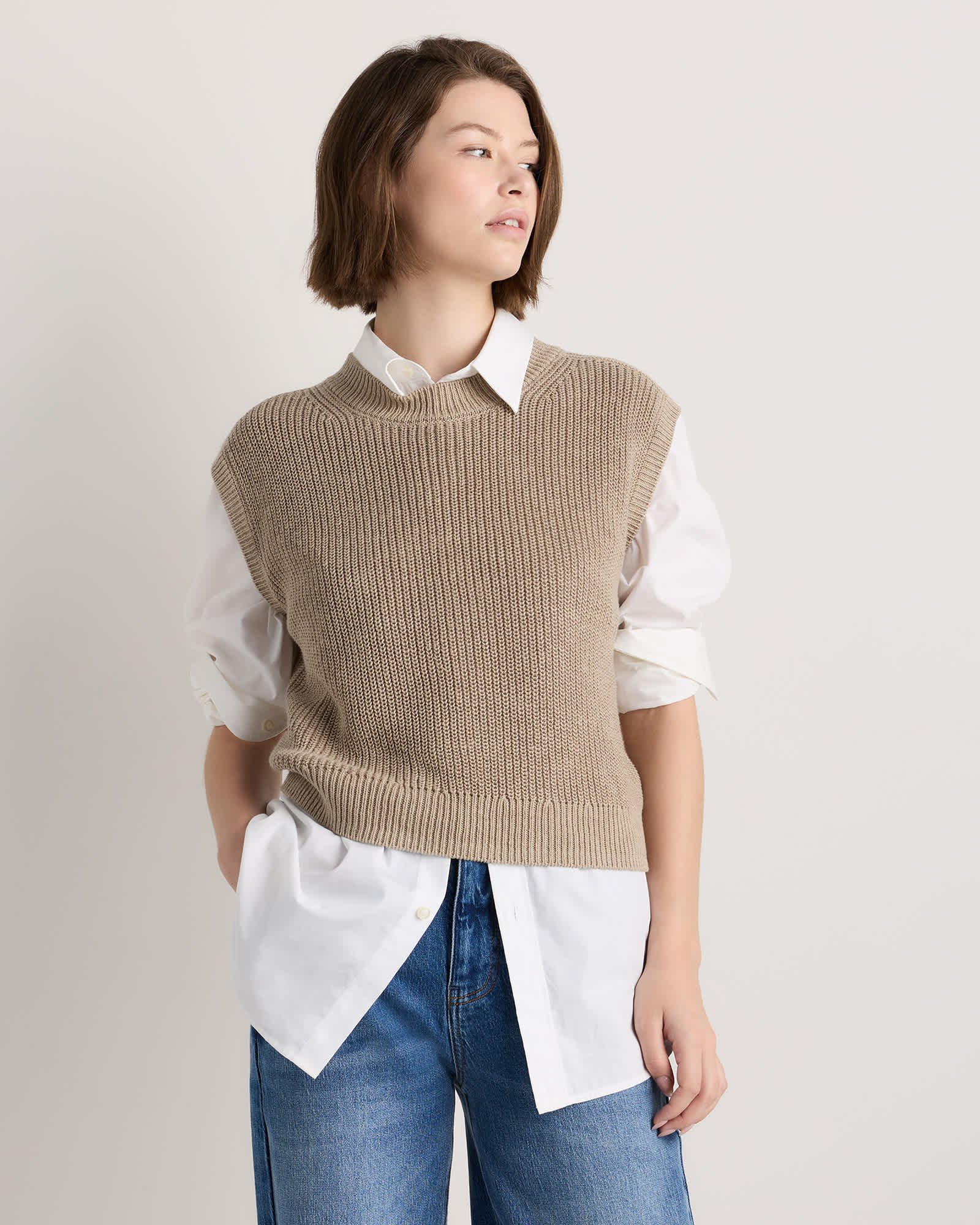 Cotton Linen Sweater Tank