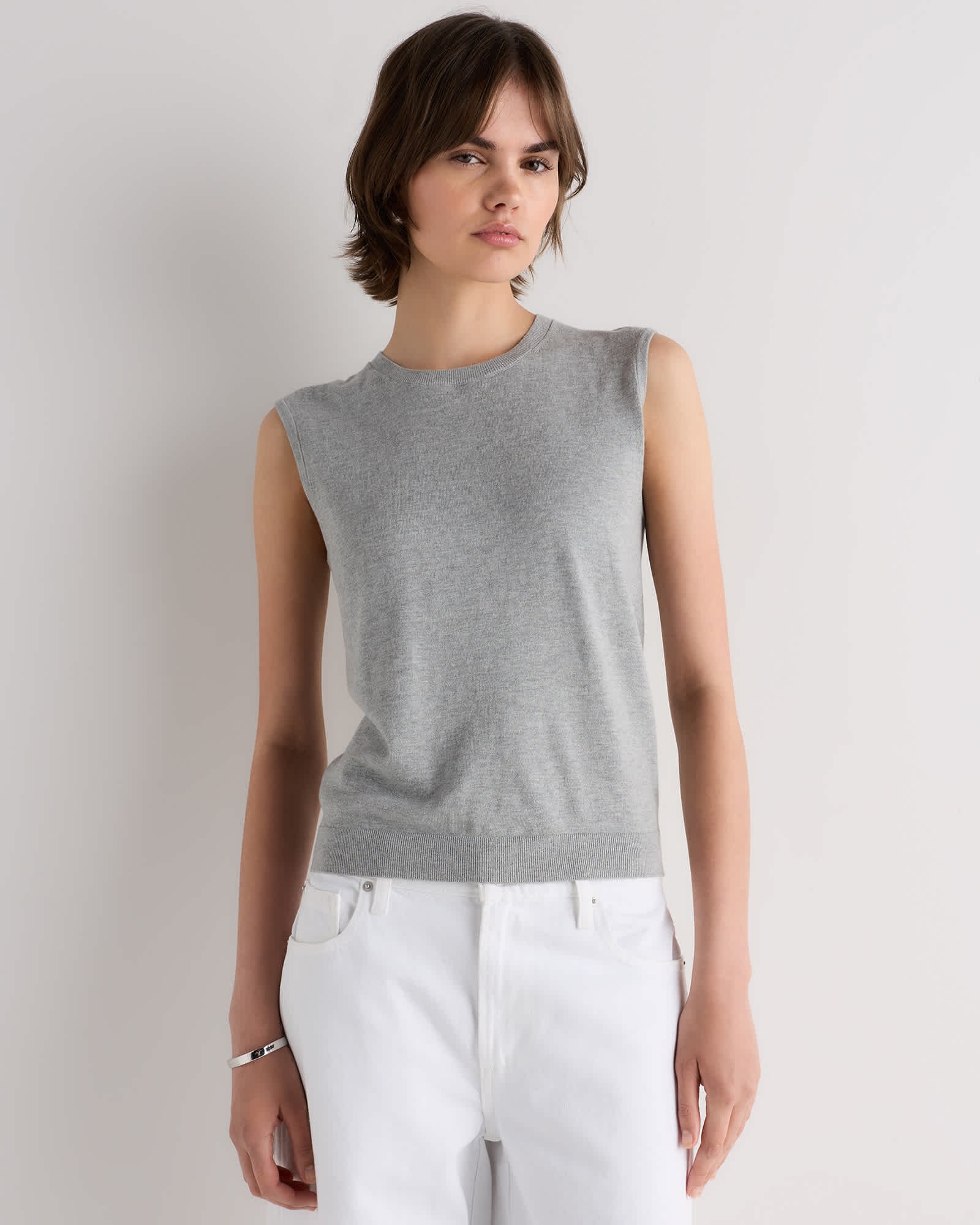 Women's Lightweight Cotton Cashmere Sweater Shell