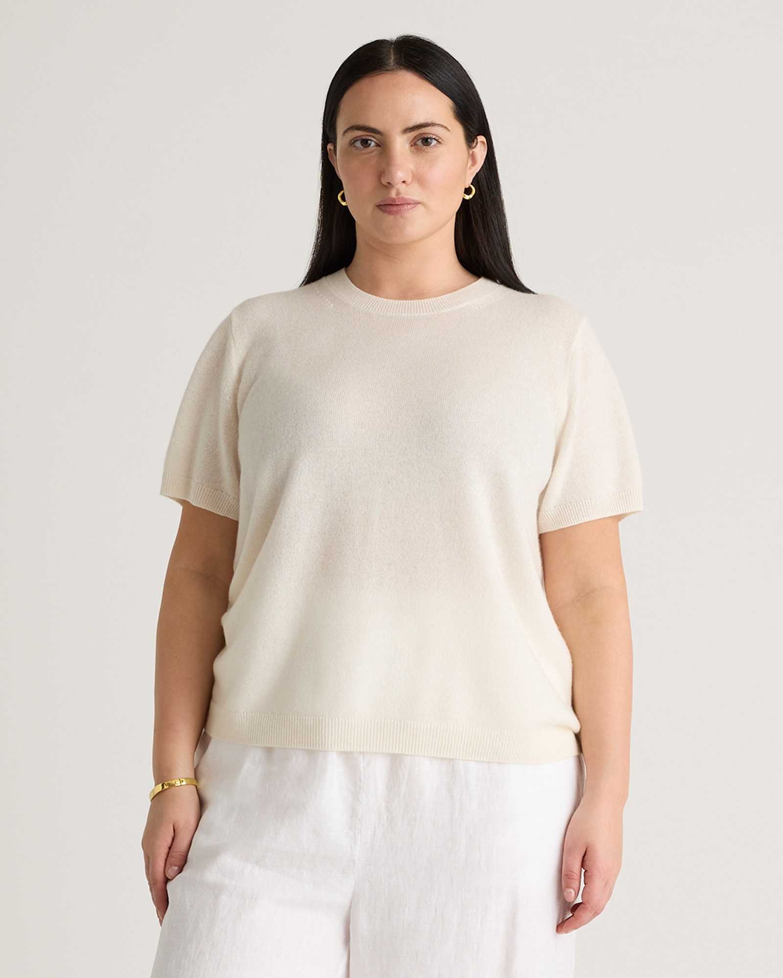 Mongolian Cashmere Tee - Plus Size