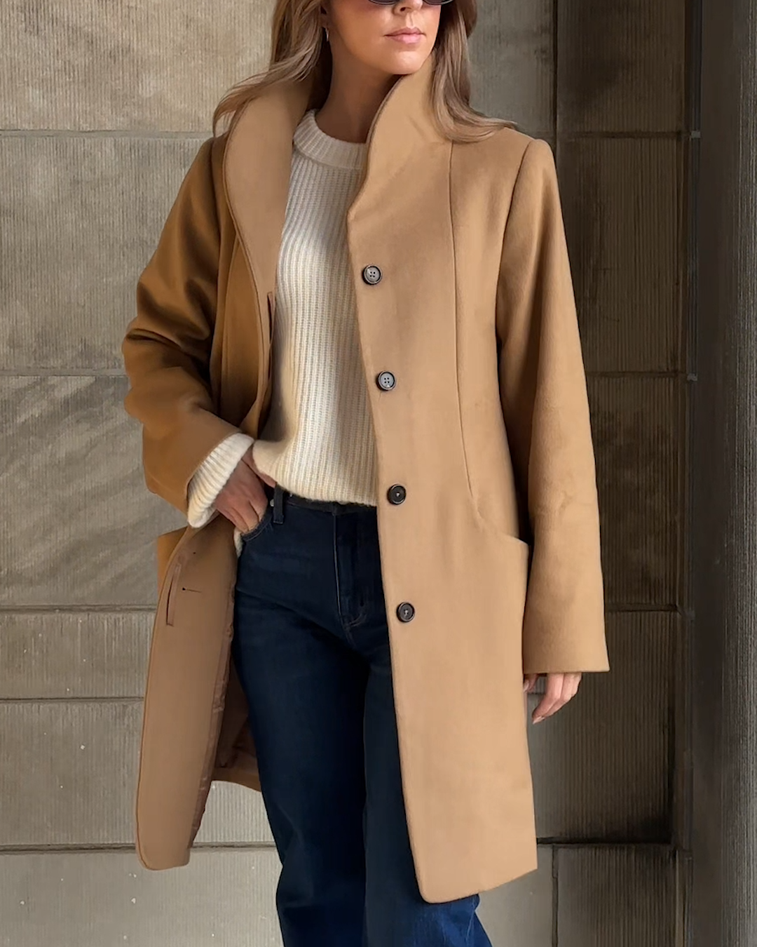 Wool Cashmere Cocoon Coat - 图片 2