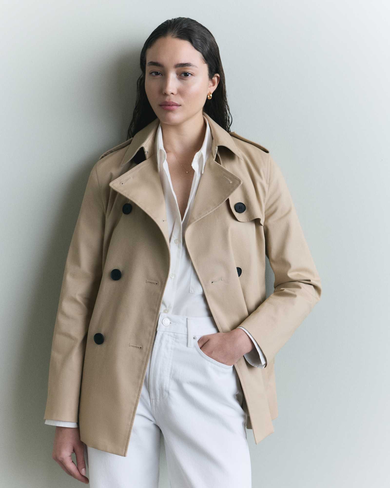 Comfort Stretch Short Trench Coat - 图片 2