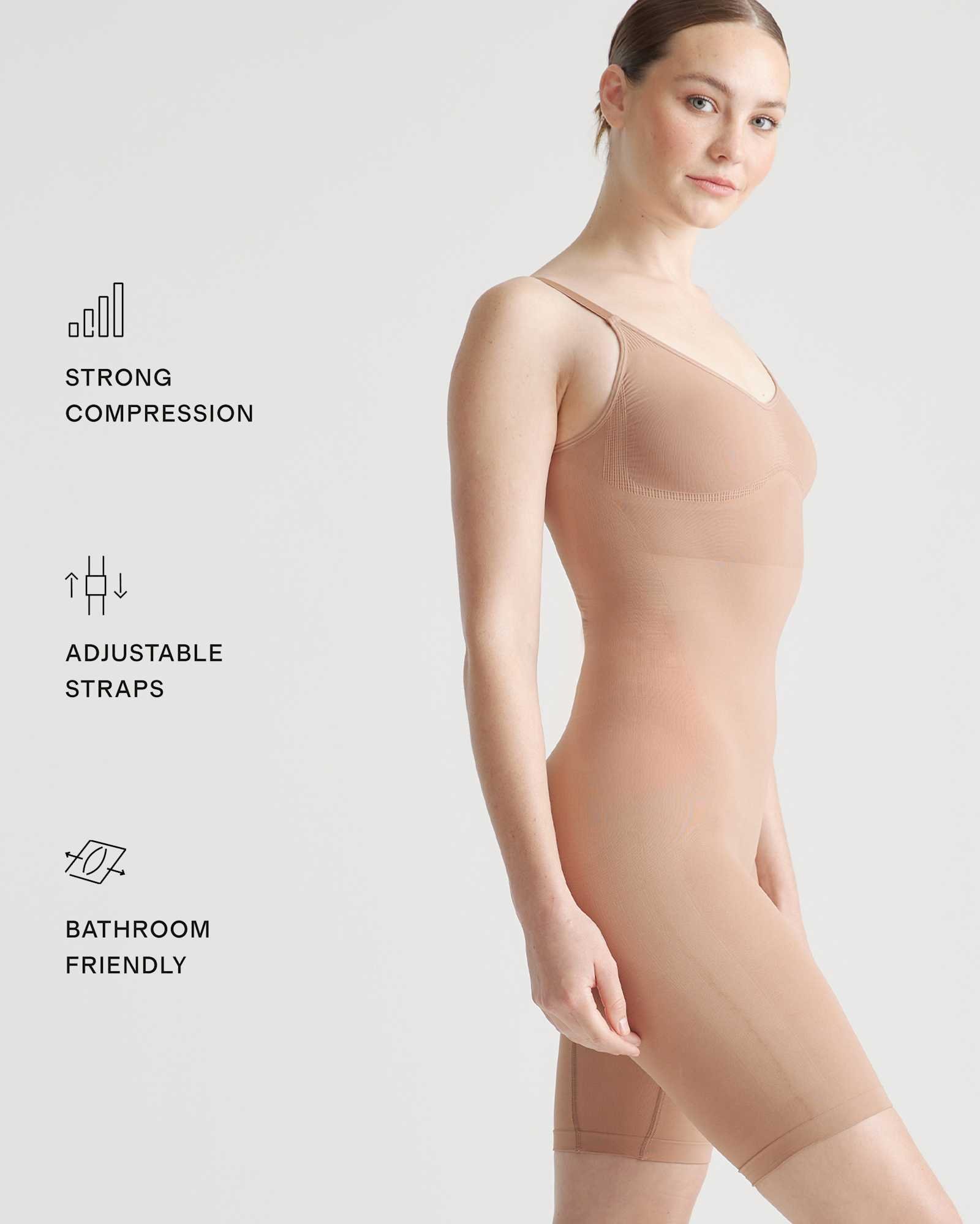 Sculpting Mid-Thigh Bodysuit - 图片 2
