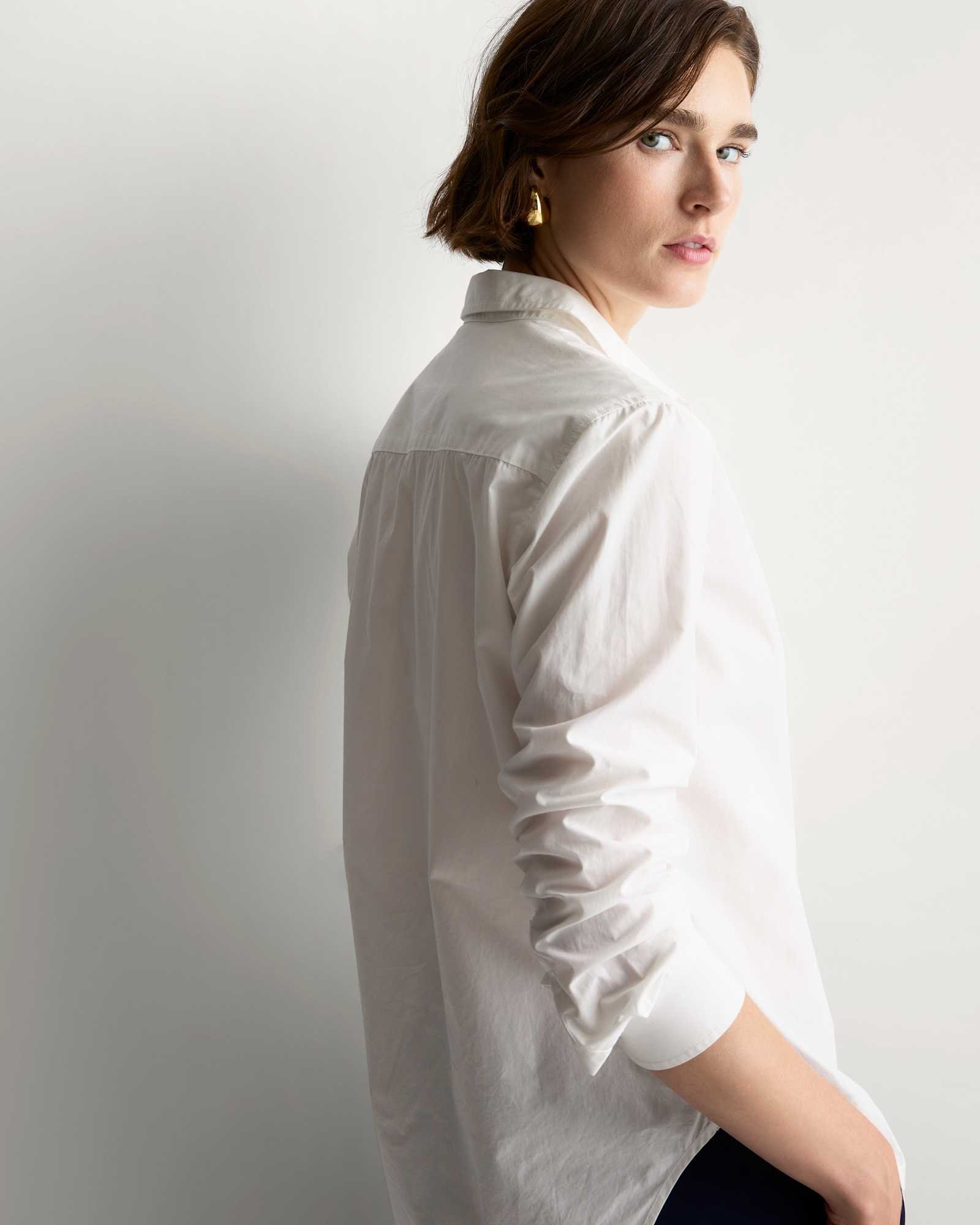 100% Organic Cotton Poplin Long Sleeve Shirt - 图片 5