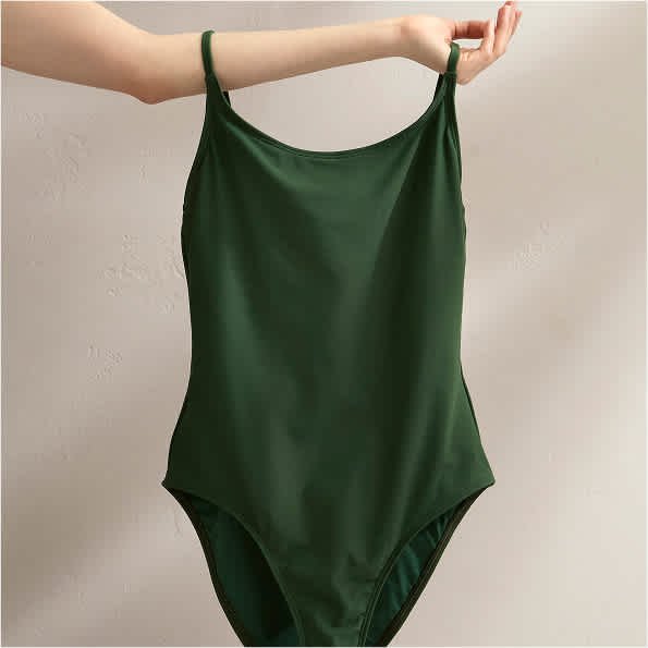 Italian Cross-Back One-Piece Swimsuit - 图片 3